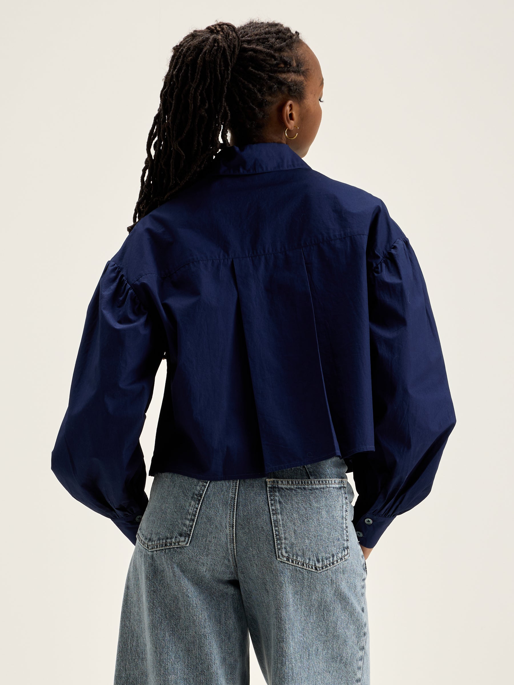 Kinga Poplin Shirt - Naval For Women | Bellerose