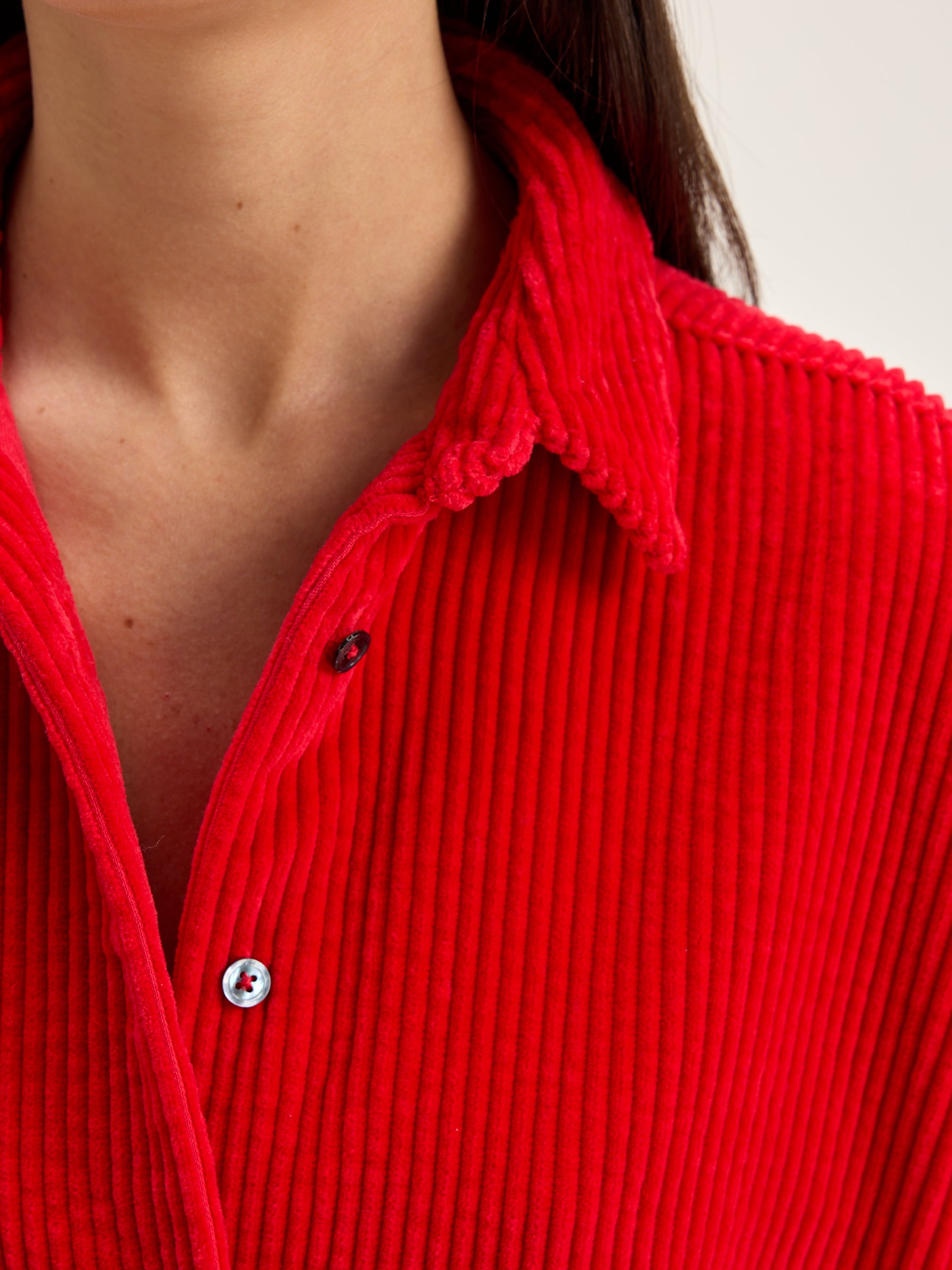 Ginna Corduroy Shirt - Sanguine For Women | Bellerose