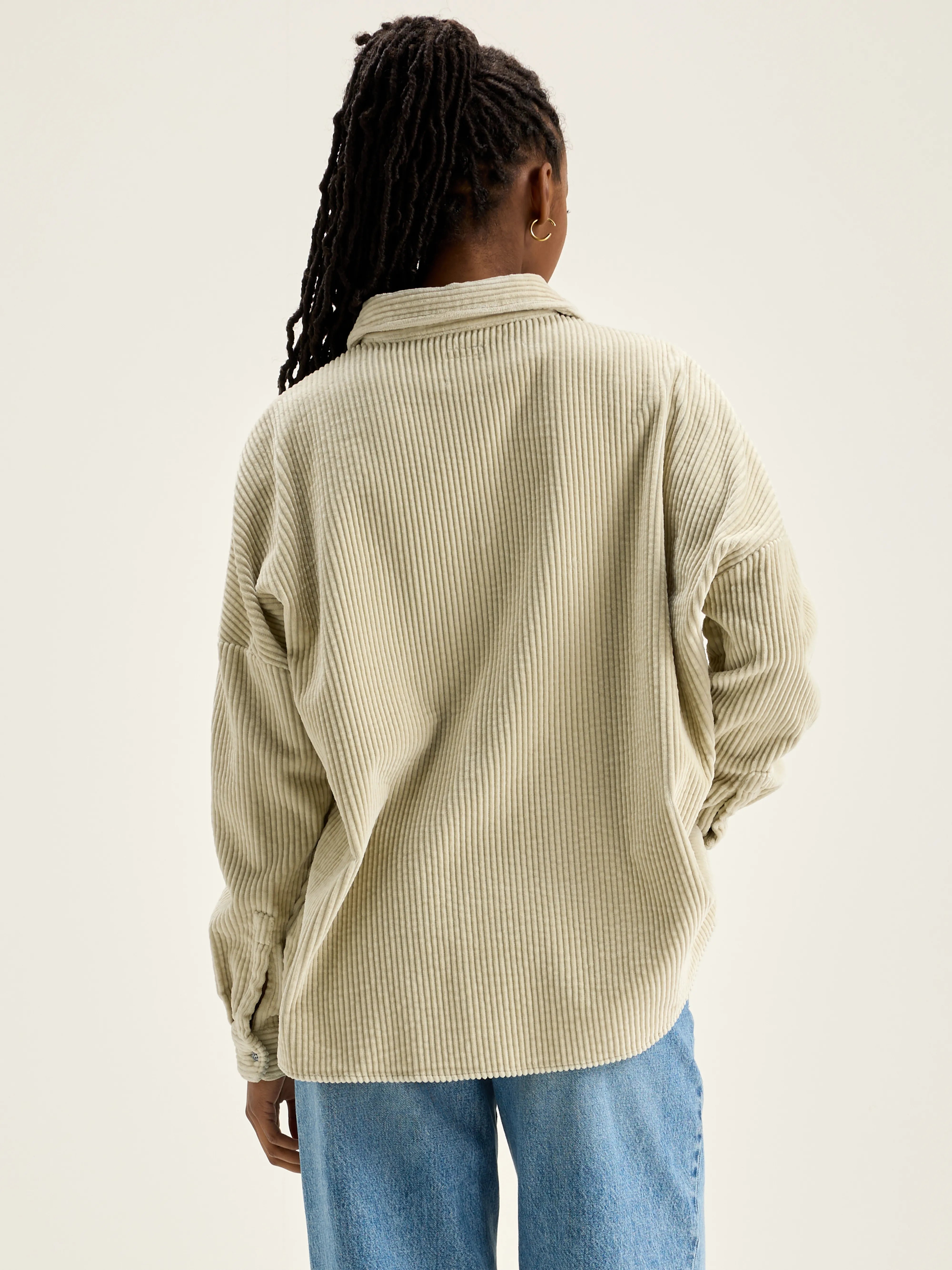 Ginna Corduroy Shirt - Craie For Women | Bellerose