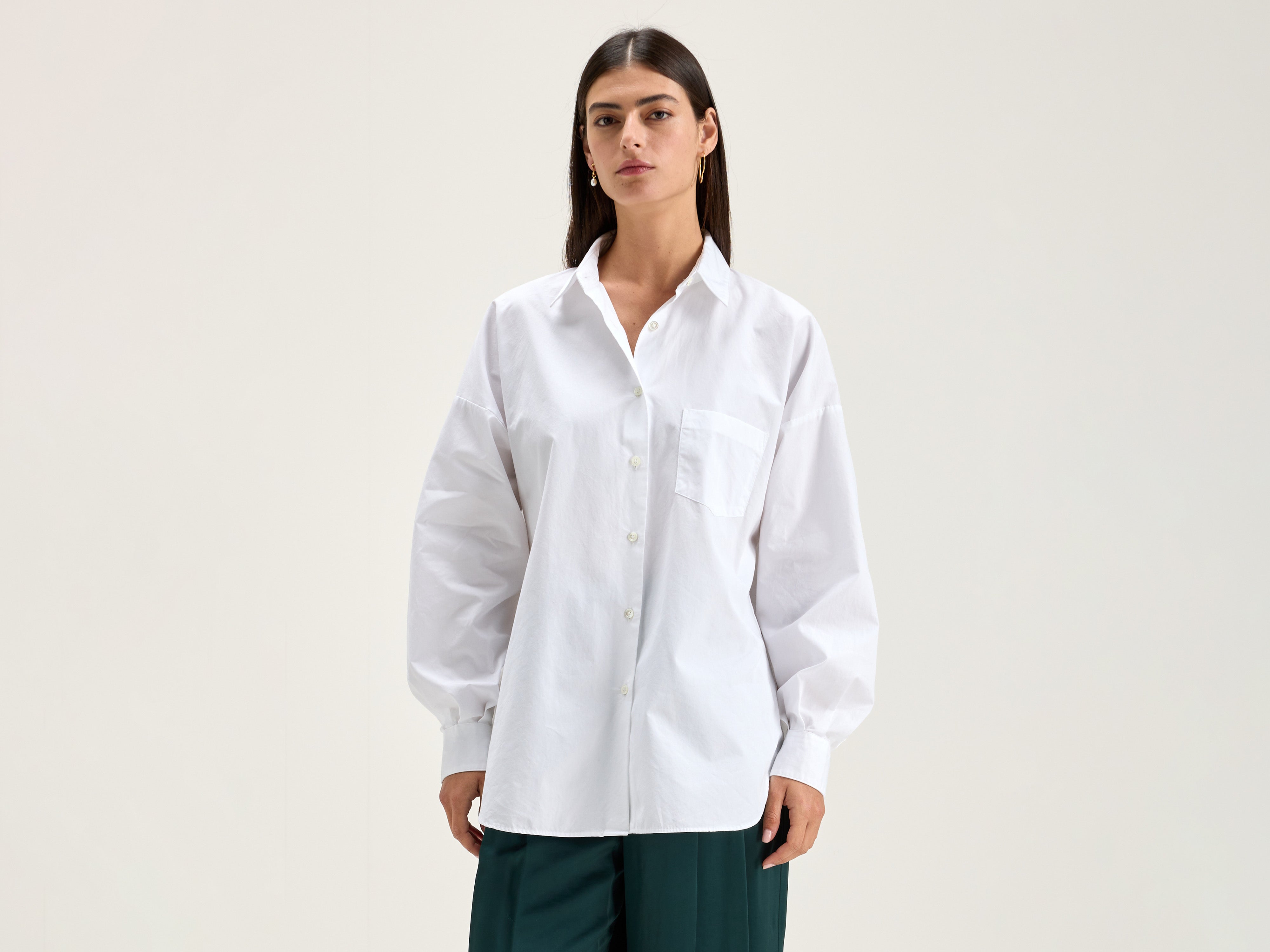 Giorgia Poplin Shirt - White For Women | Bellerose