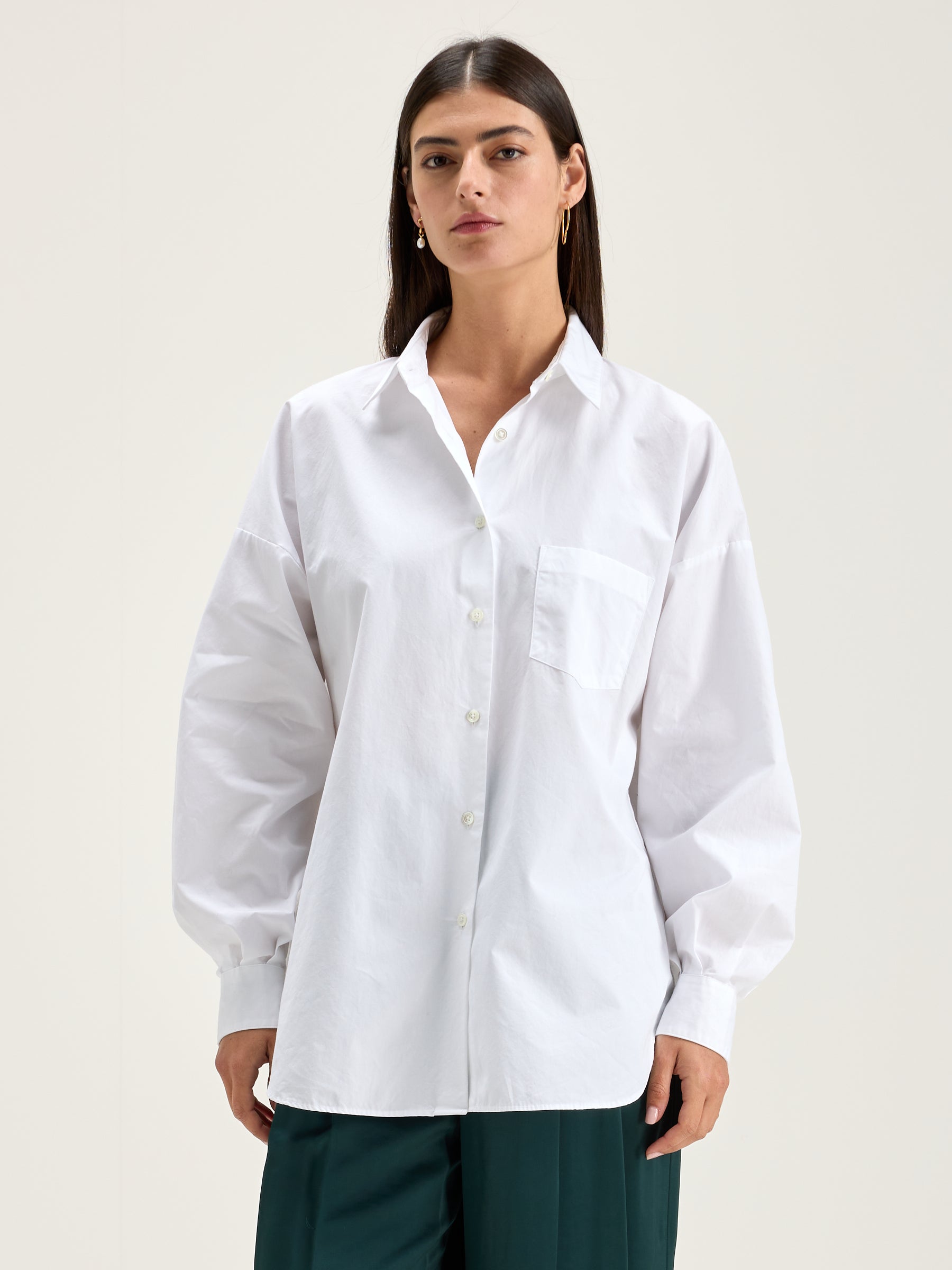 Giorgia poplin shirt (242 / W / WHITE)