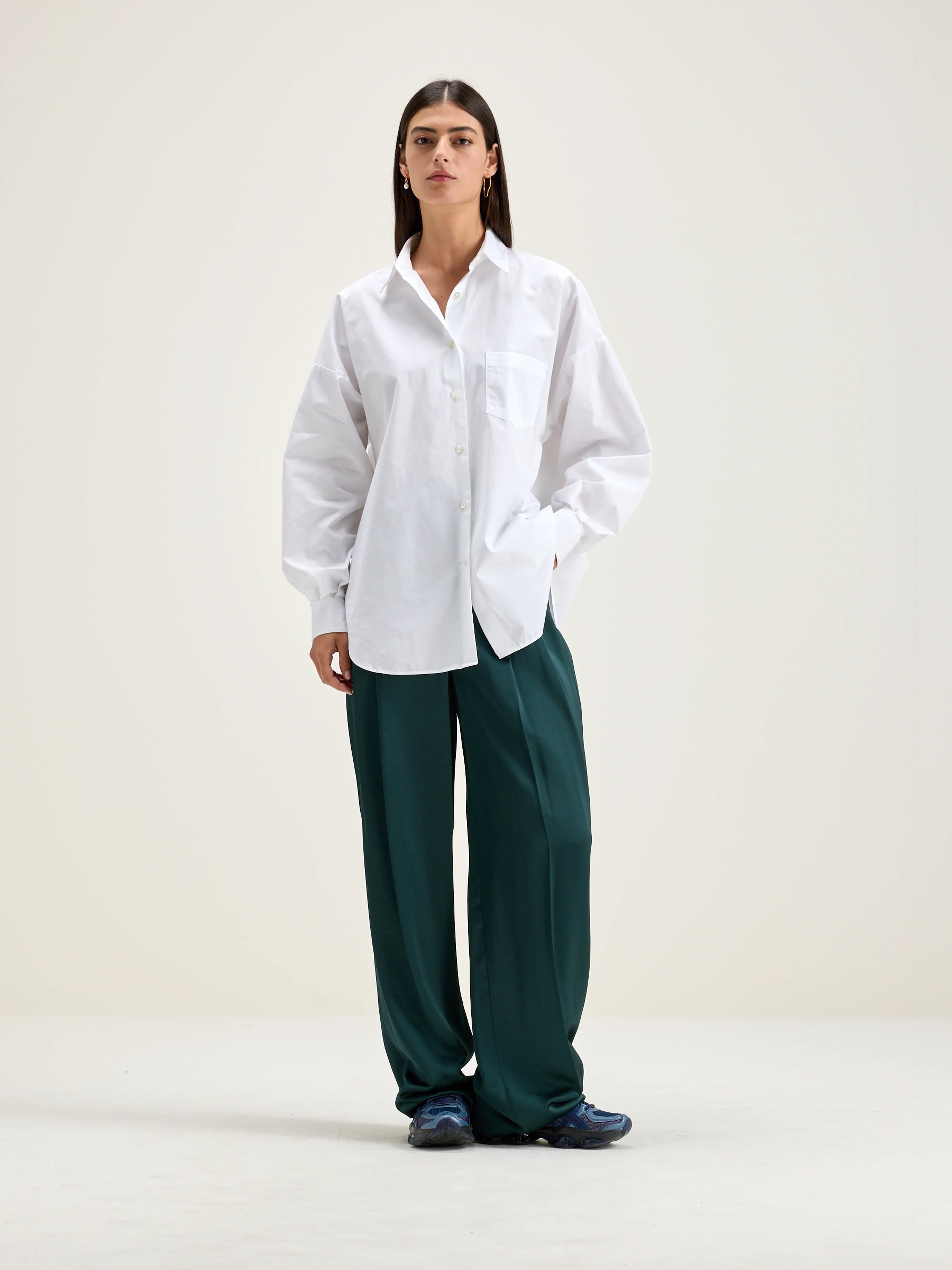 Giorgia Poplin Shirt - White For Women | Bellerose