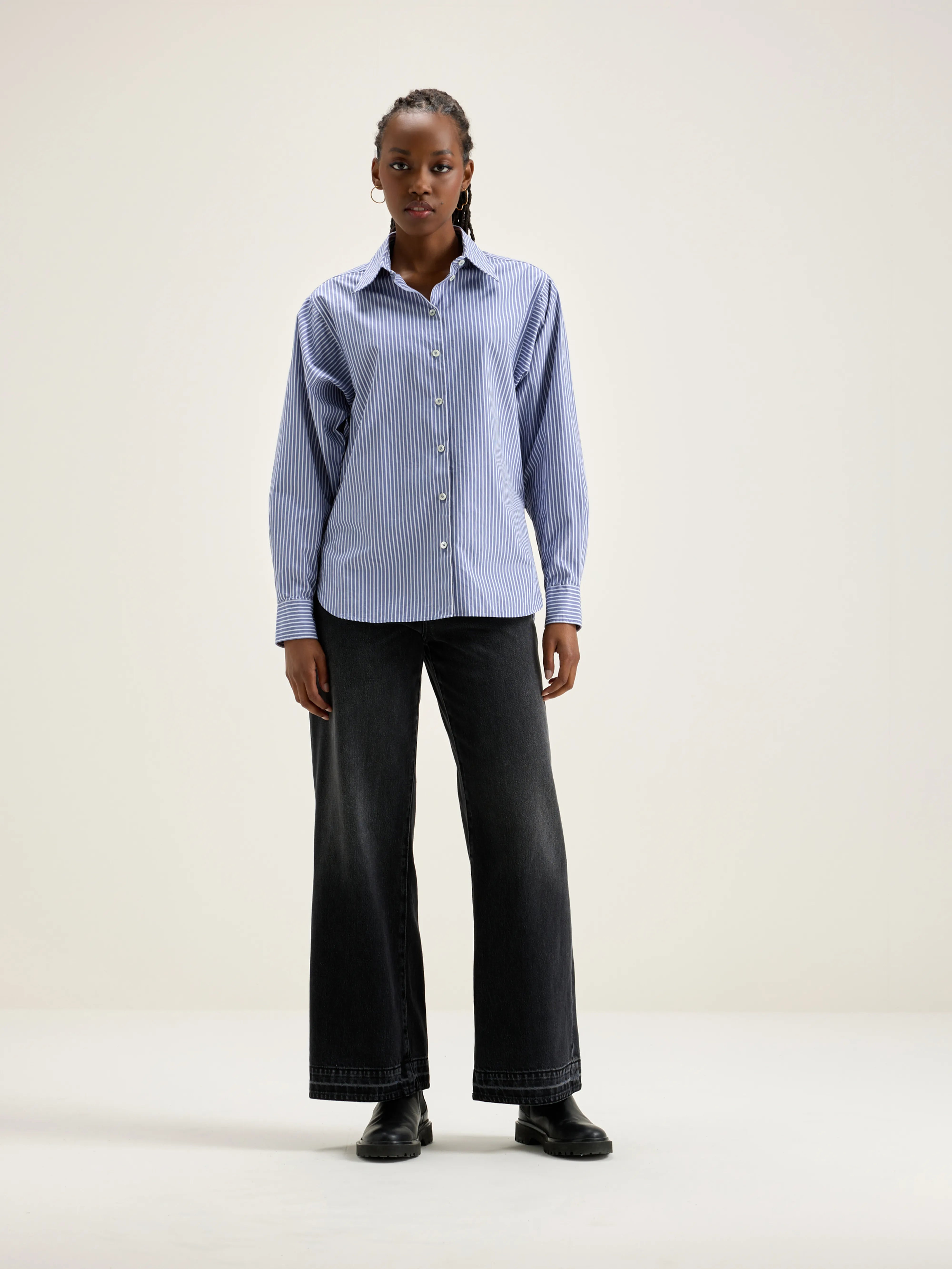 Gedeon Poplin Shirt - Myrtille For Women | Bellerose