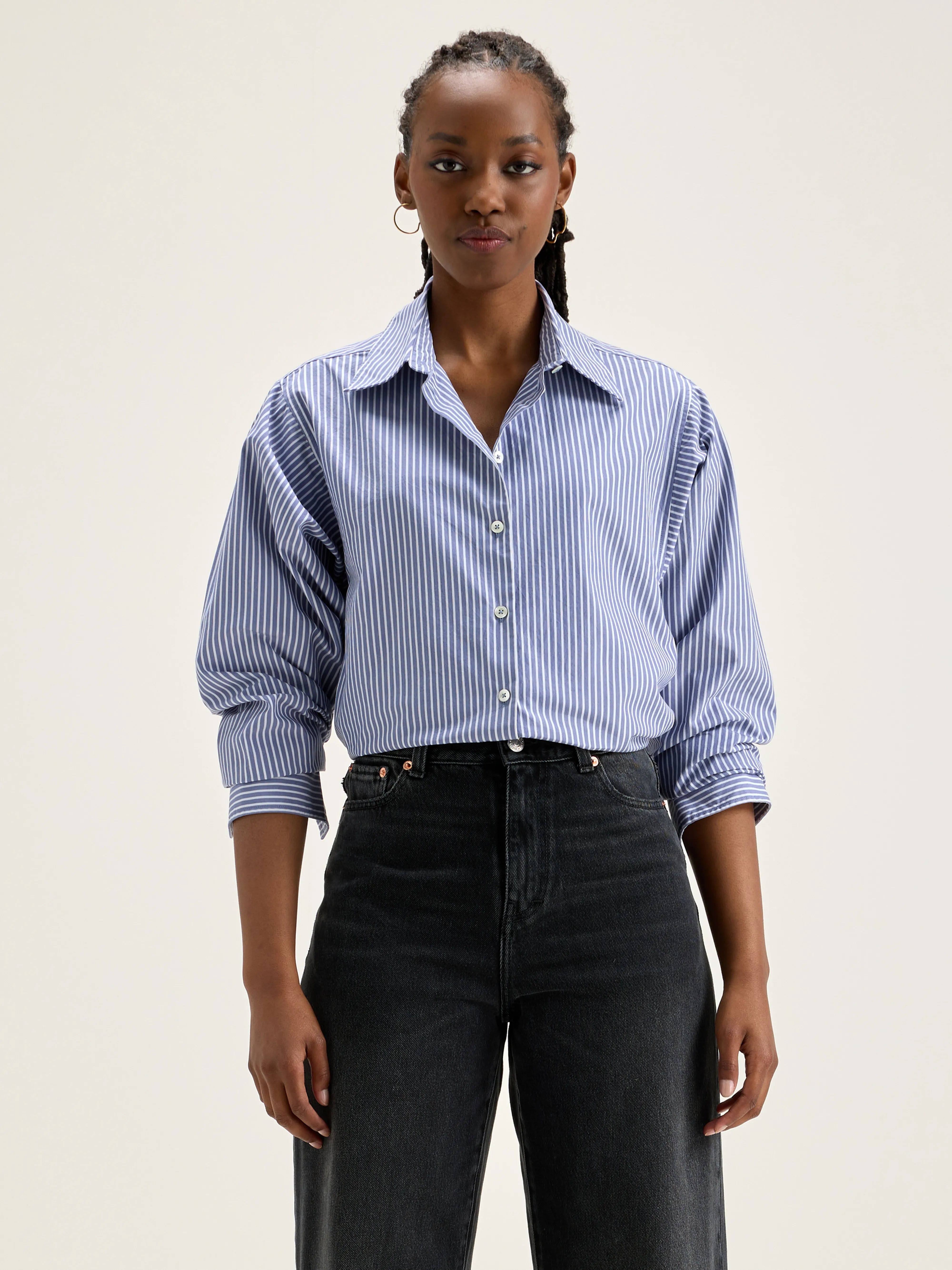 Gedeon Poplin Shirt - Myrtille For Women | Bellerose