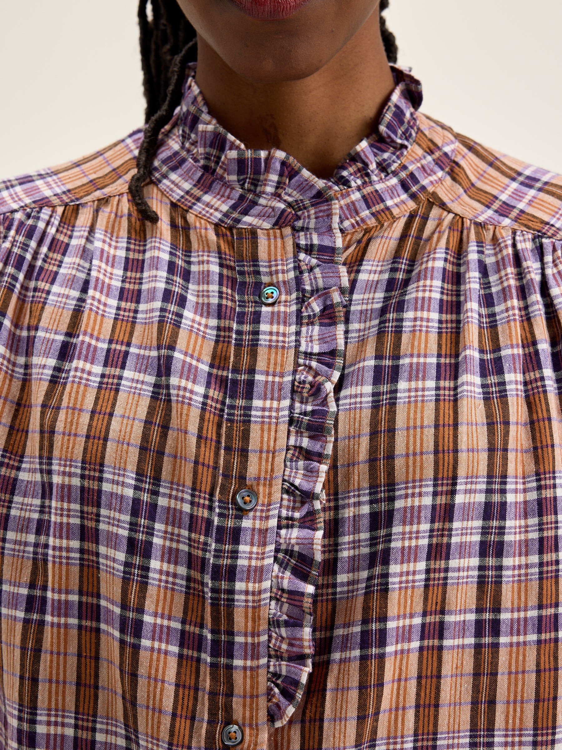 Claudia checked blouse (242 / W / CHECK A)