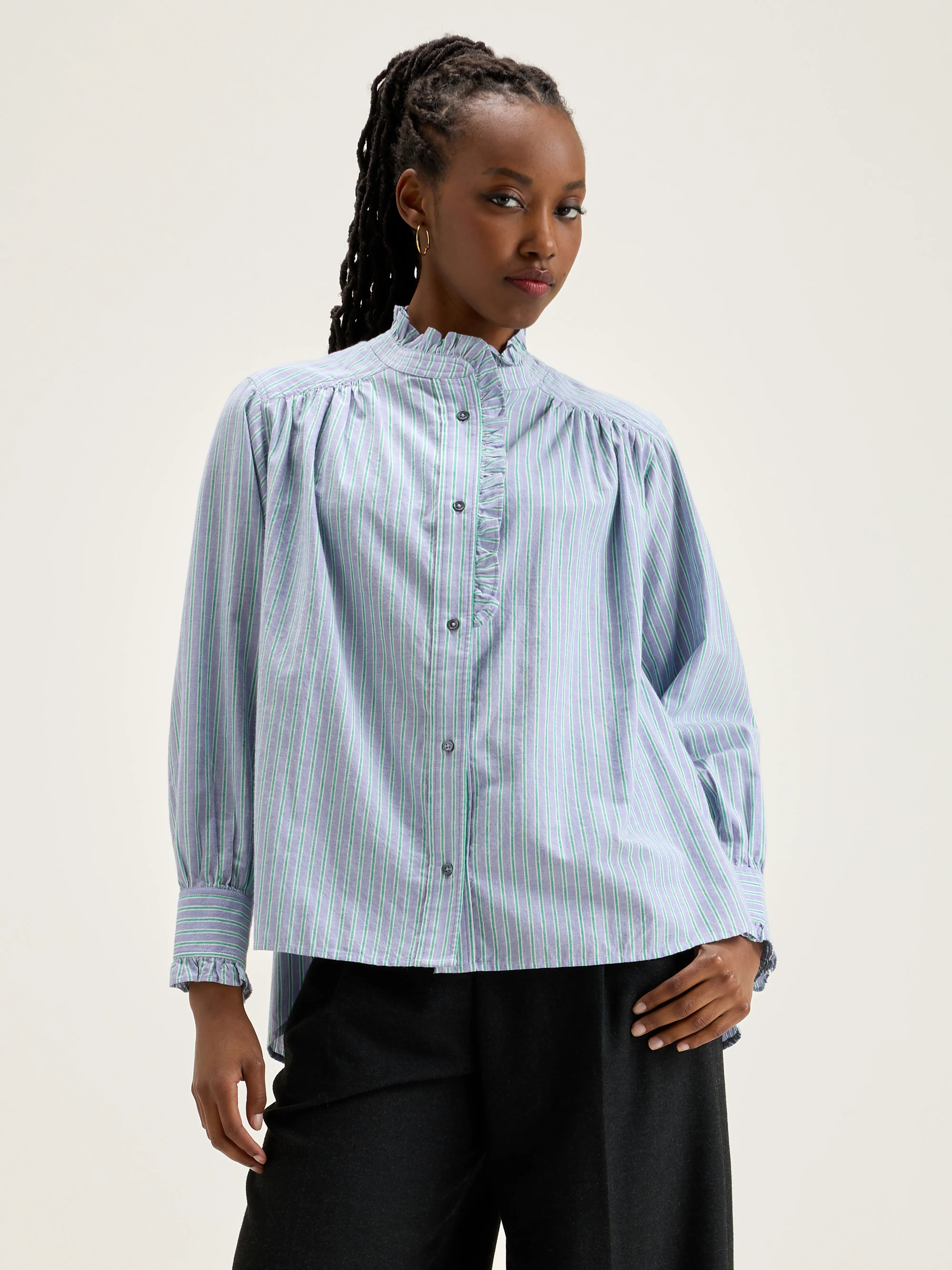 Chemise Rayée Claudia - Bonbon / Mojito Pour Femme | Bellerose