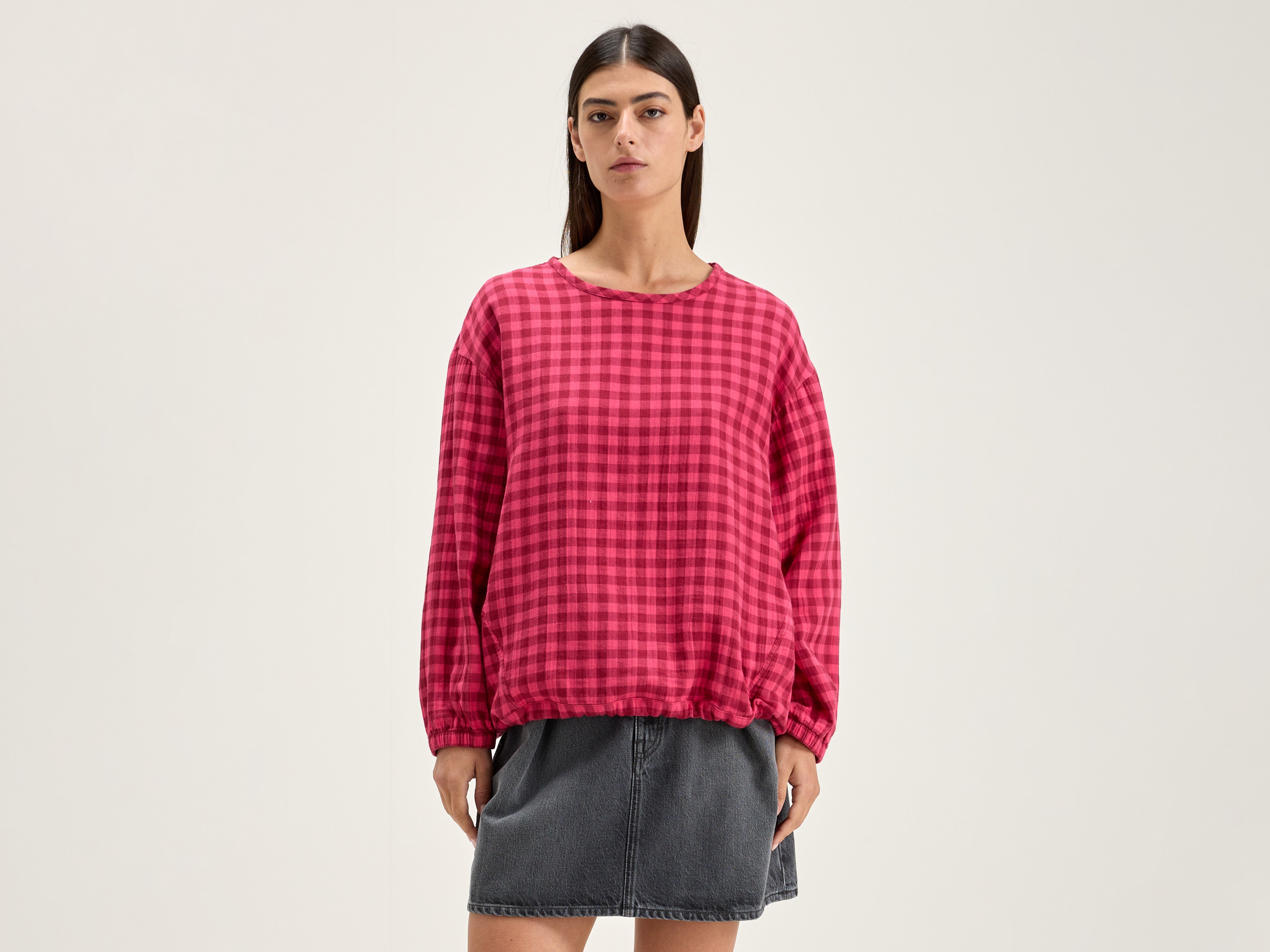 Padoue geruite blouse (242 / W / CHECK B)