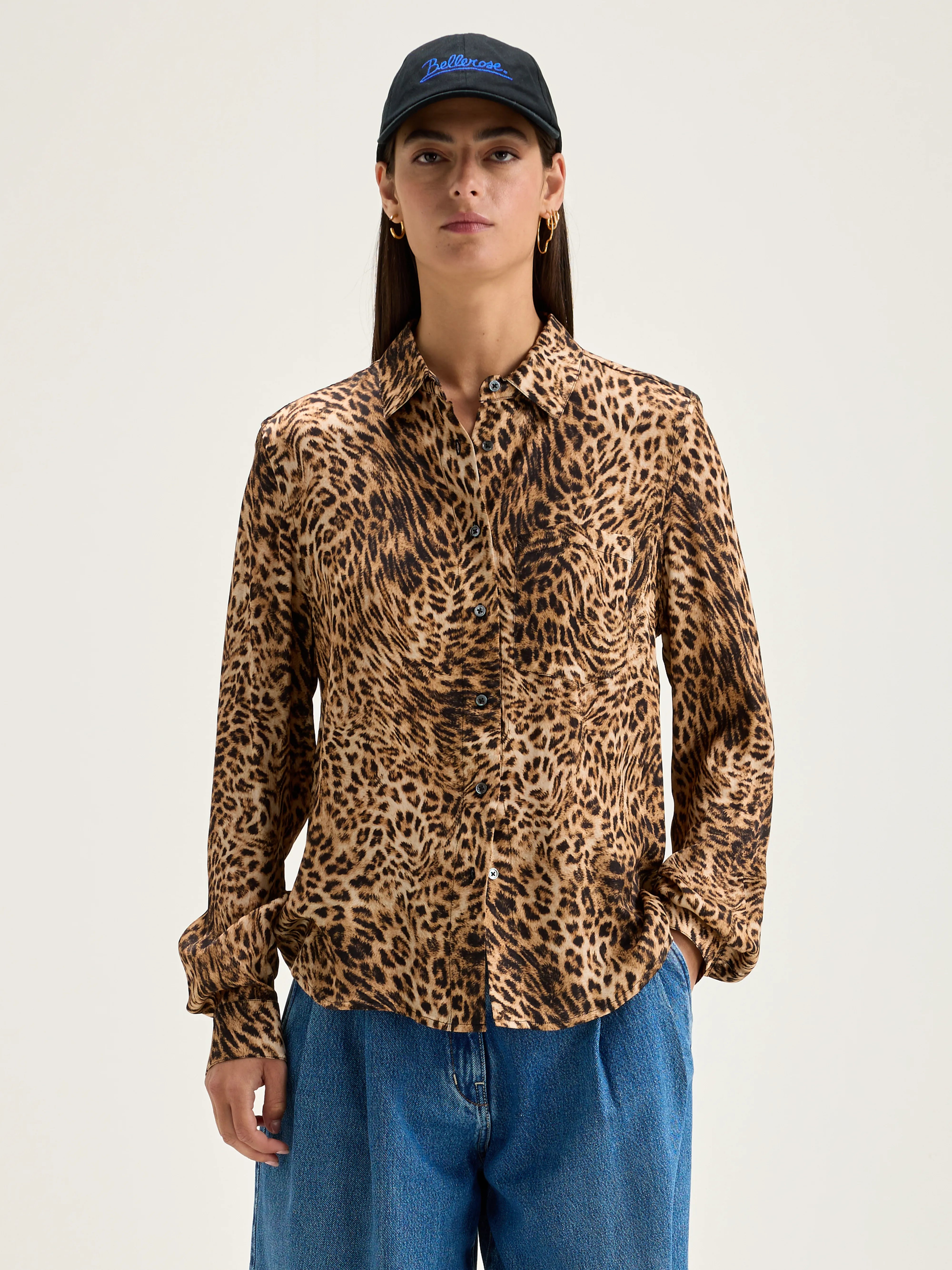 Pekin Leopard Shirt - Coffee / Toffee For Women | Bellerose