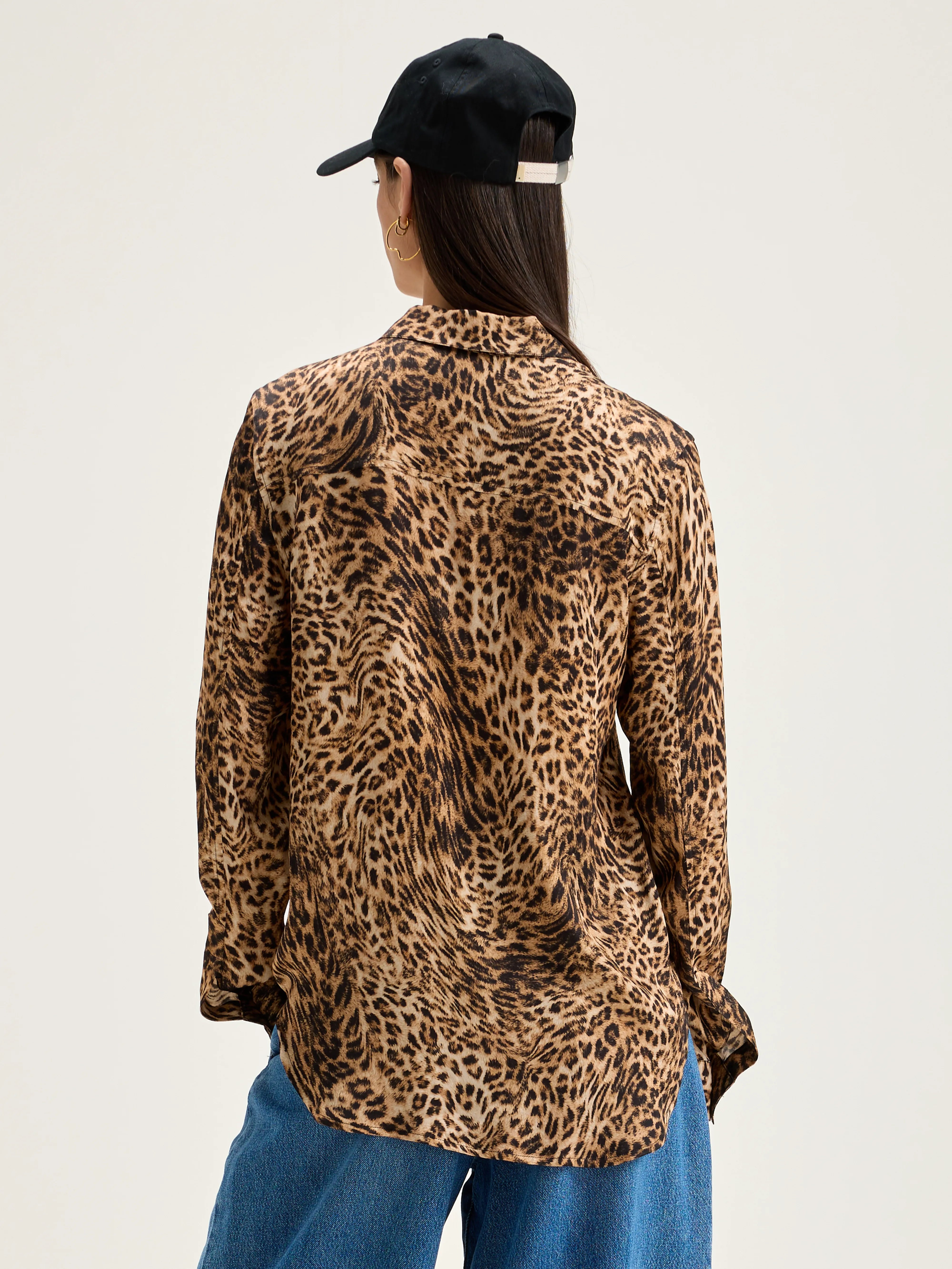 Pekin Leopard Shirt - Coffee / Toffee For Women | Bellerose