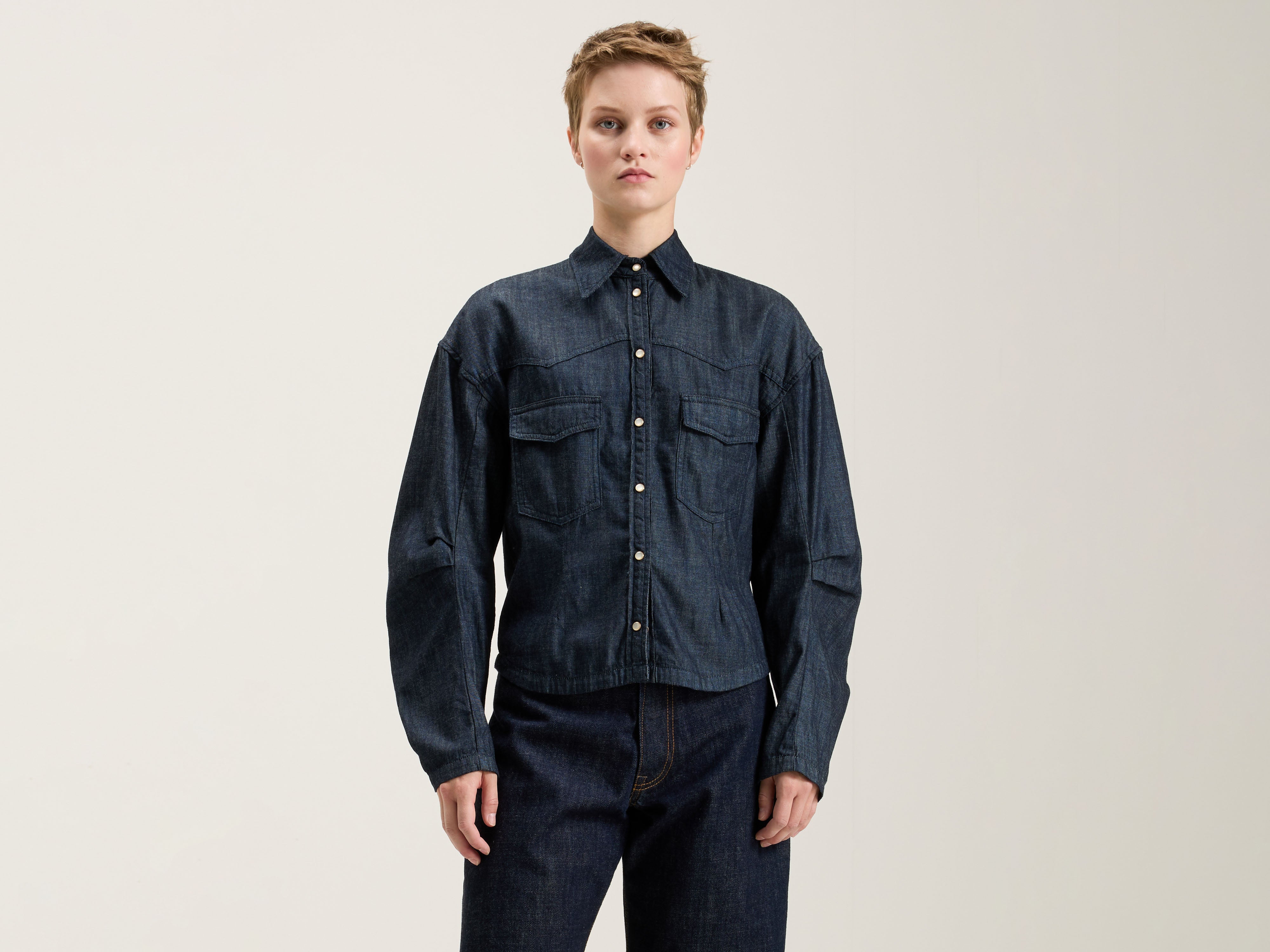 Kapla denim shirt (242 / W / 60S STONE WASH)