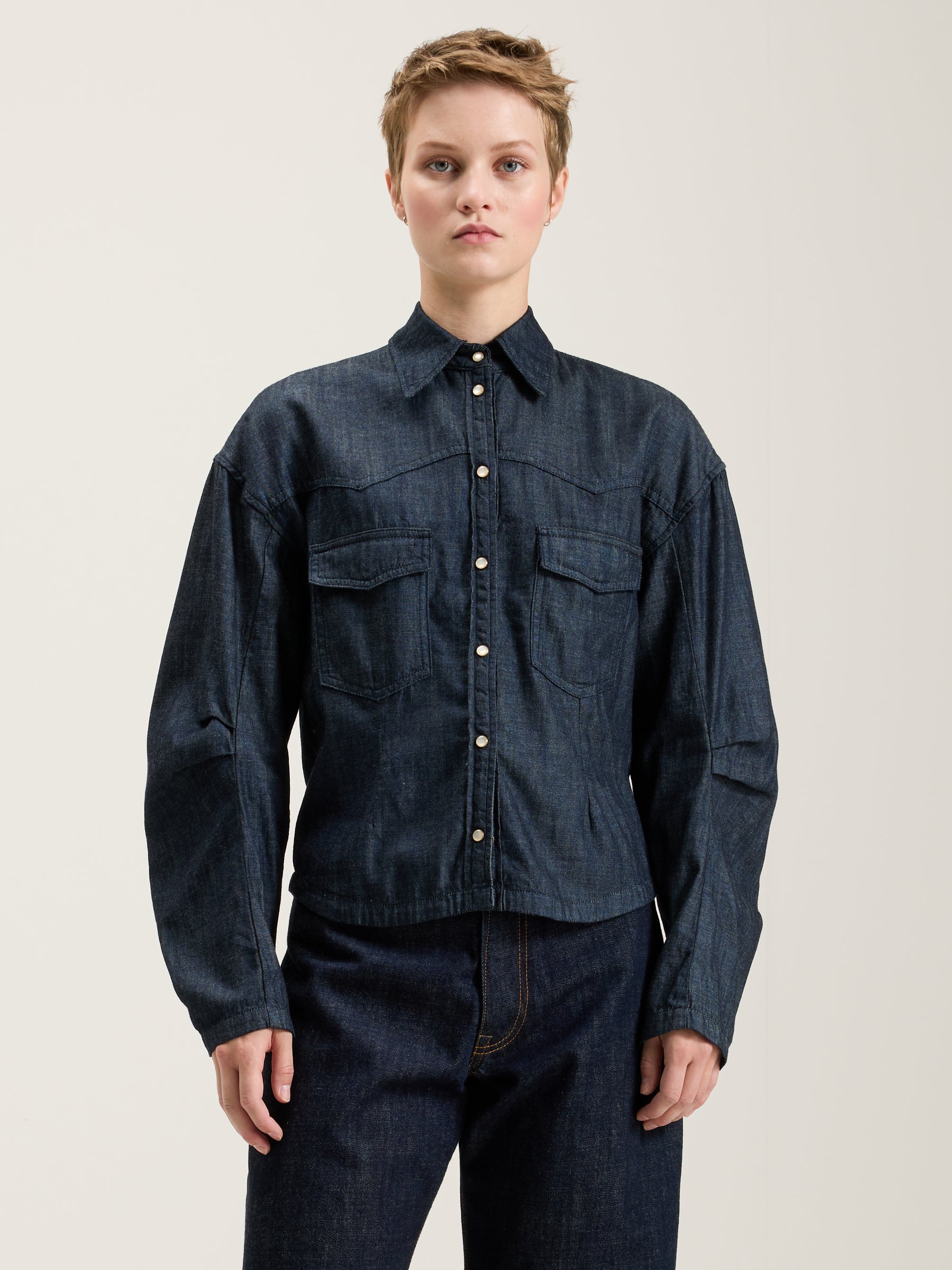 Kapla denim shirt (242 / W / 60S STONE WASH)