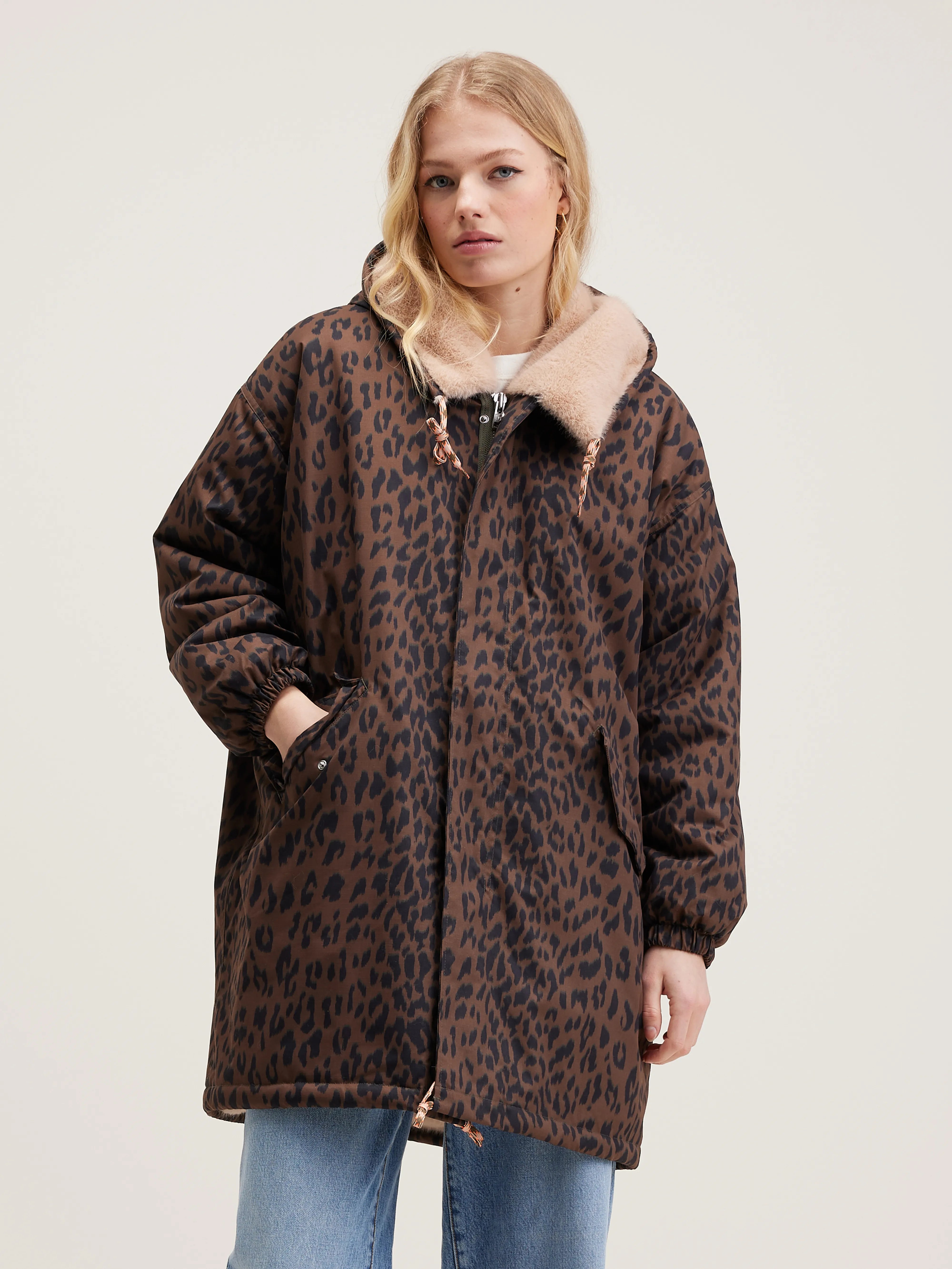 Laos Hooded Parka - Coffee For Women | Bellerose