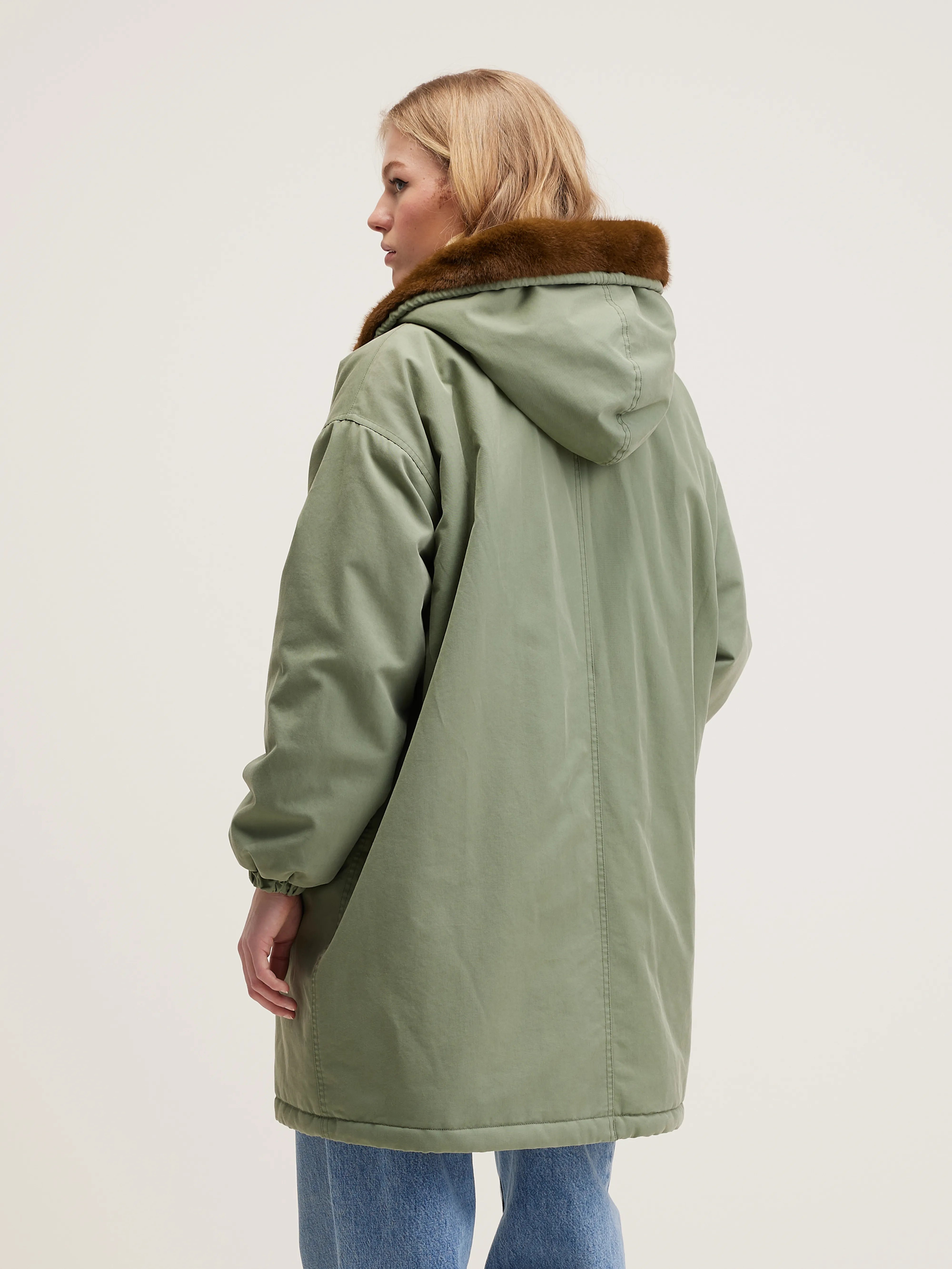 Laos hooded parka (242 / W / EUCALYPTUS)