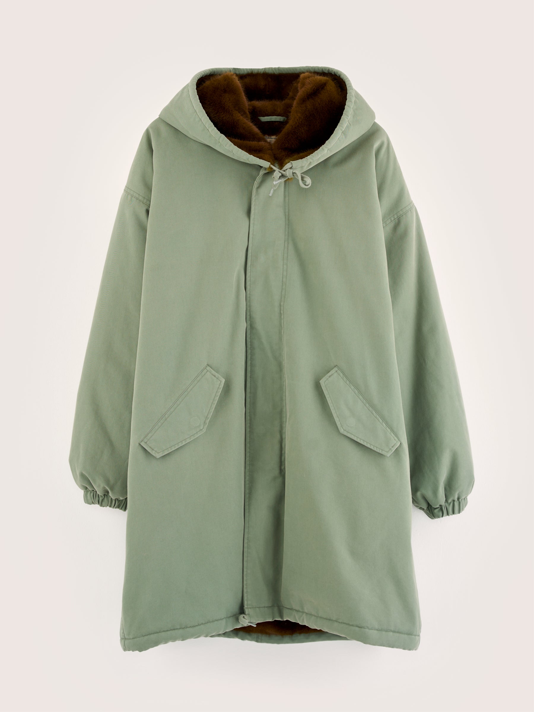 Laos parka met capuchon (242 / W / EUCALYPTUS)