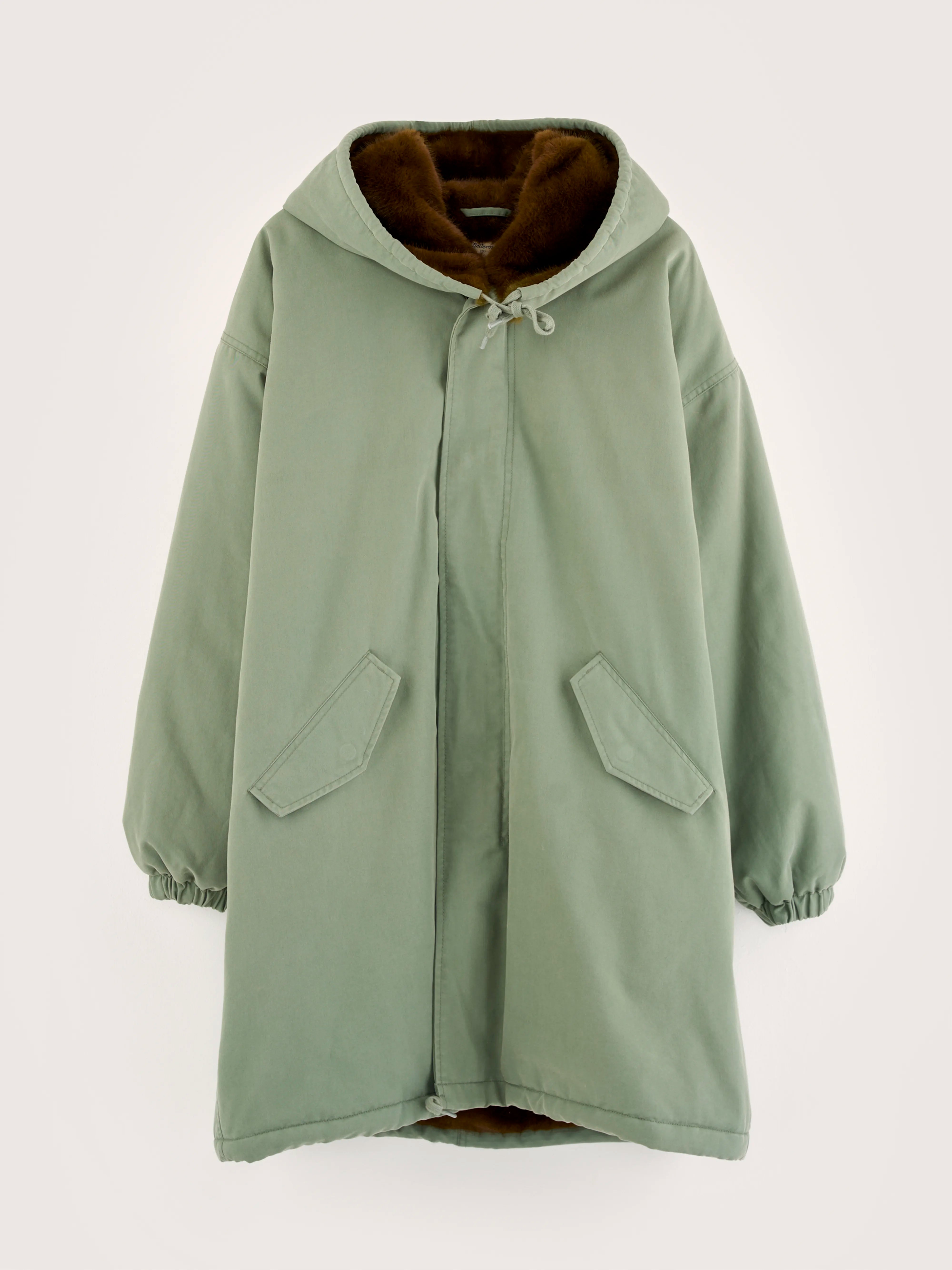 Laos hooded parka (242 / W / EUCALYPTUS)