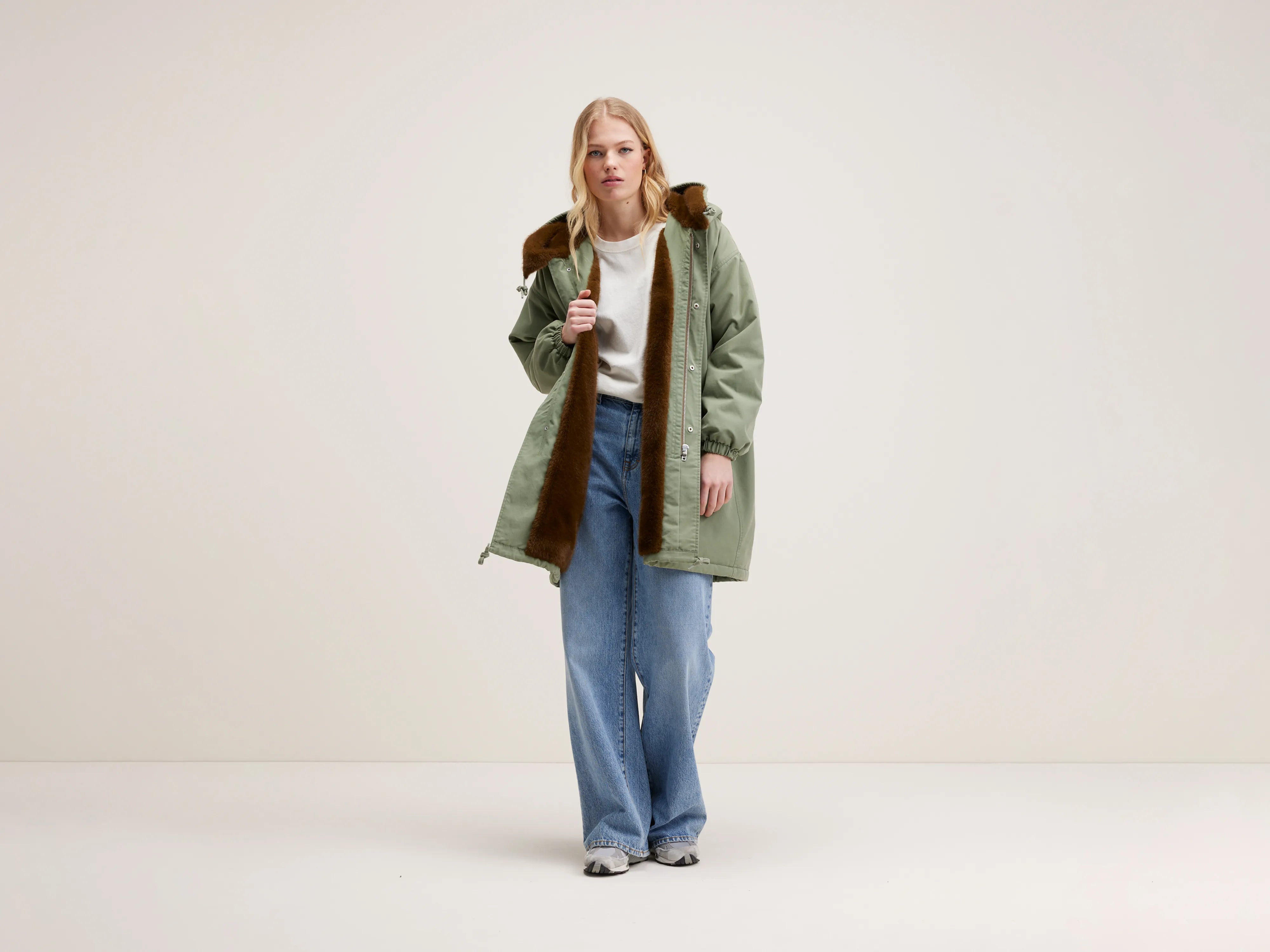 Laos Parka Met Capuchon - Eucalyptus Voor Dames | Bellerose