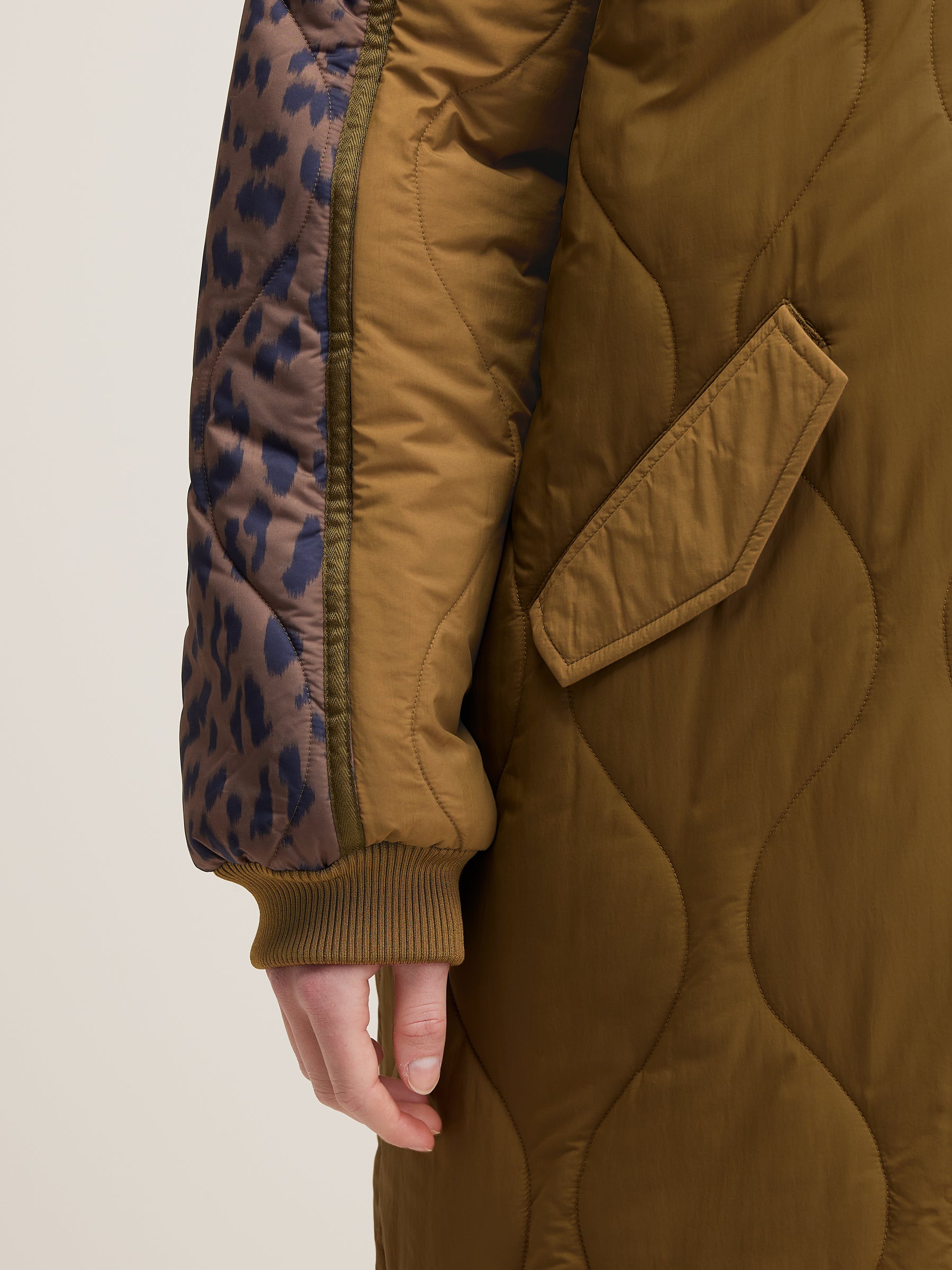 Hedge Quilted Coat - Tan For Women | Bellerose