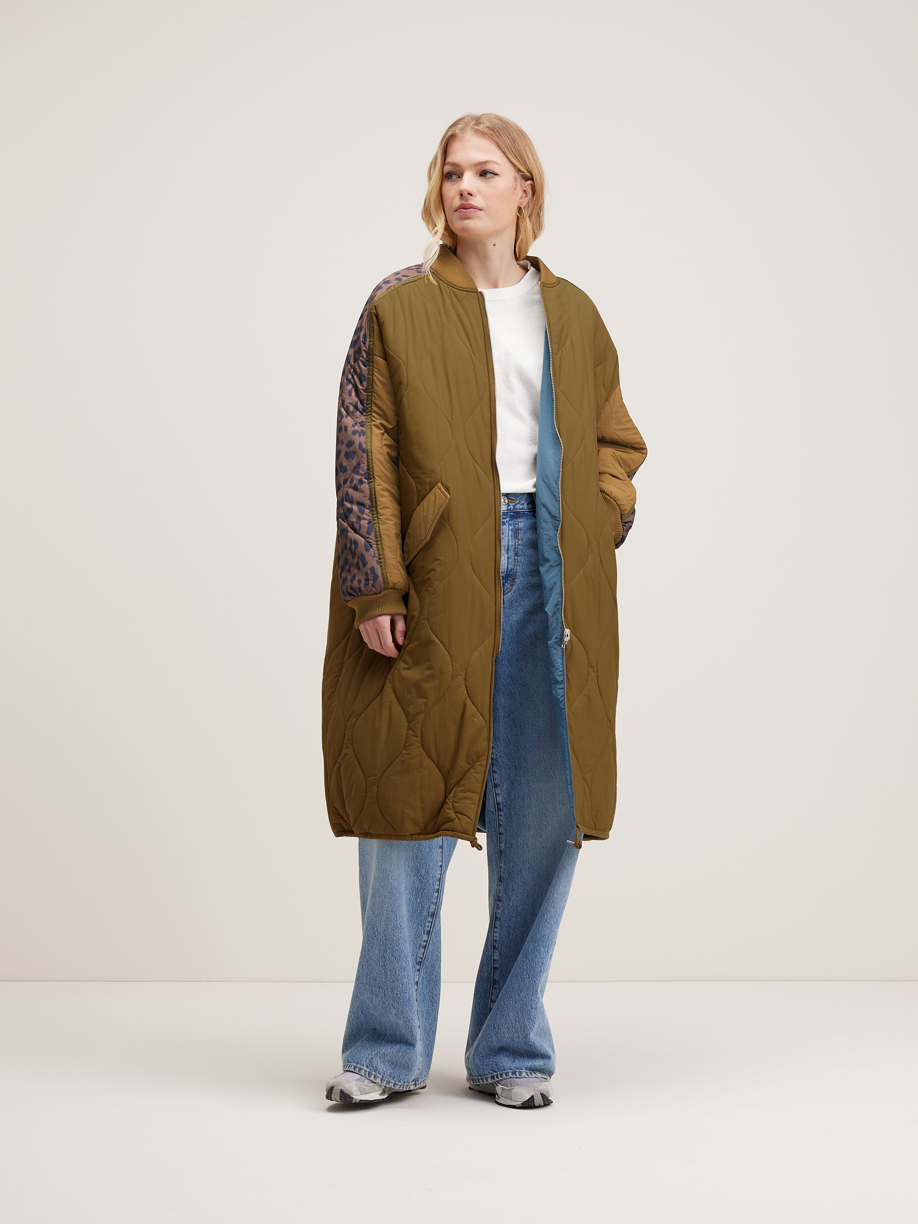 Hedge Quilted Coat - Tan For Women | Bellerose