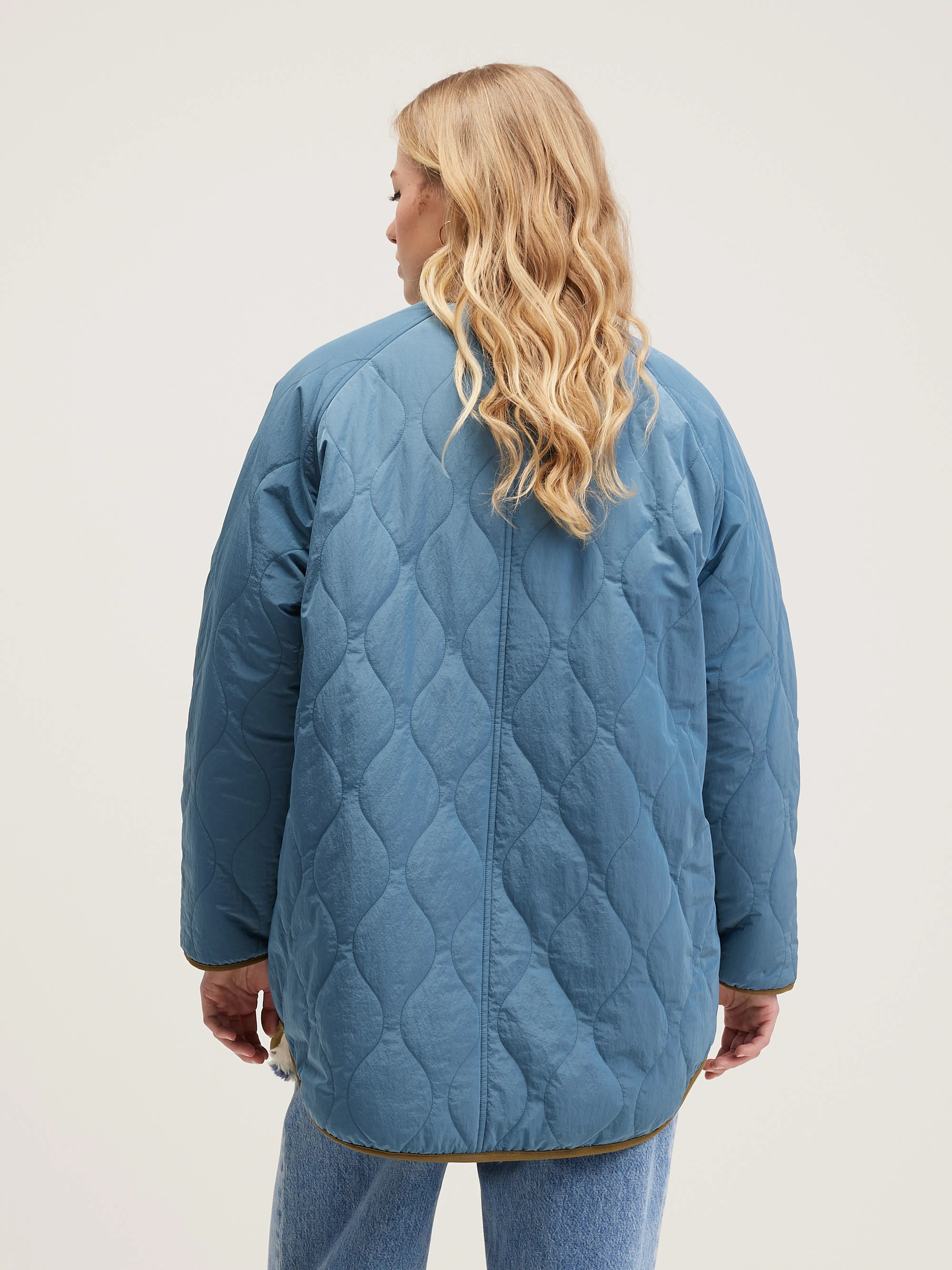 Hamon Padded Jacket - Blue eyes For Women | Bellerose