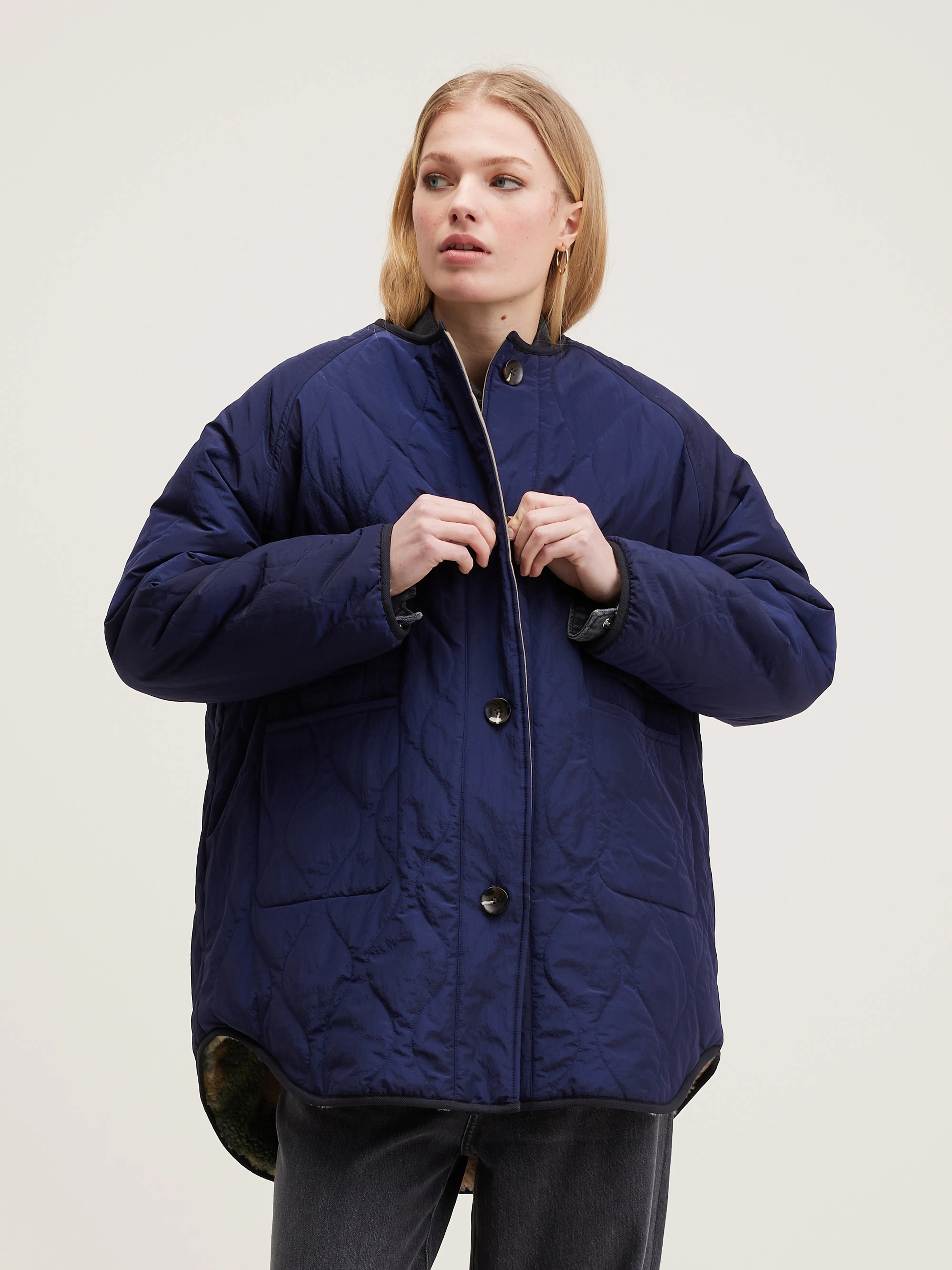 Hamon Padded Jacket - Naval For Women | Bellerose