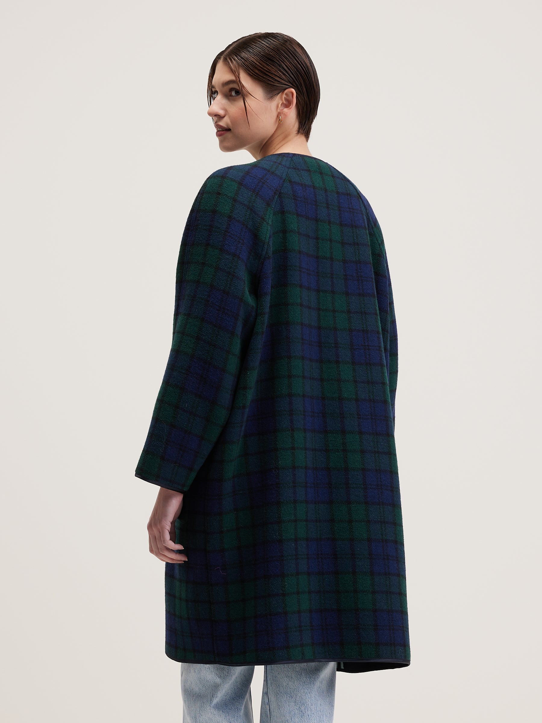 Vendee straight coat (242 / W / CHECK A)