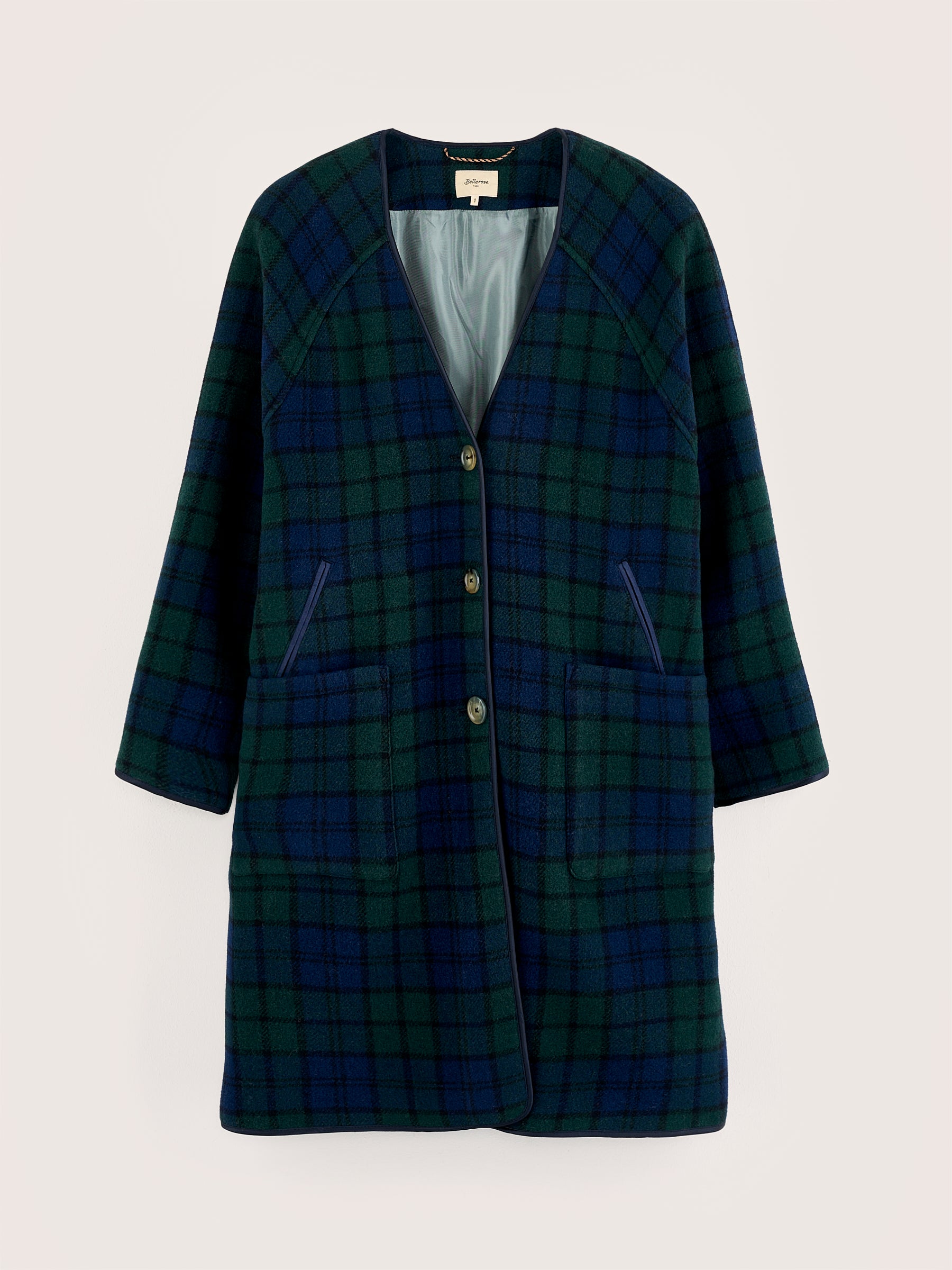 Vendee straight coat (242 / W / CHECK A)