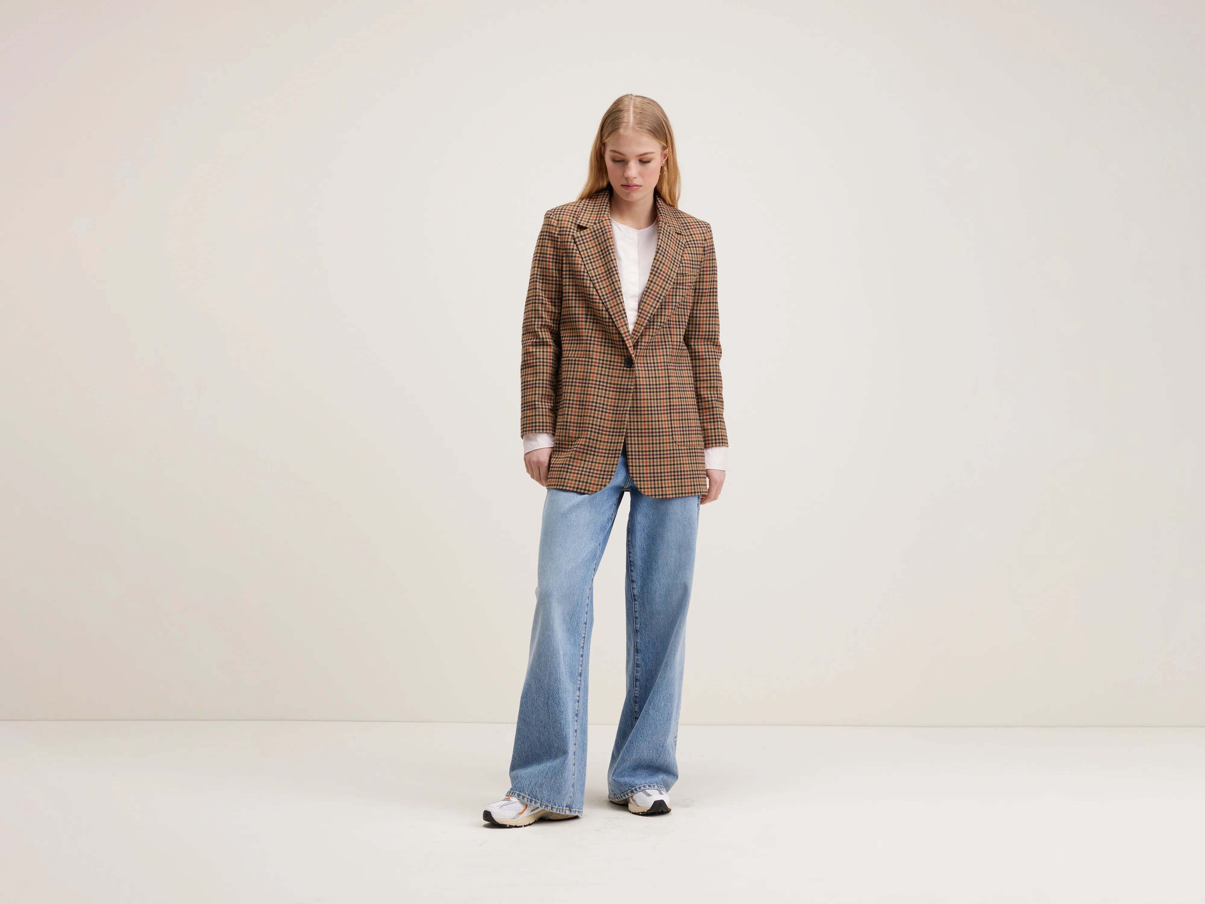 Blazer Droit Vittore - Braise / Gardenia / Wolf Pour Femme | Bellerose