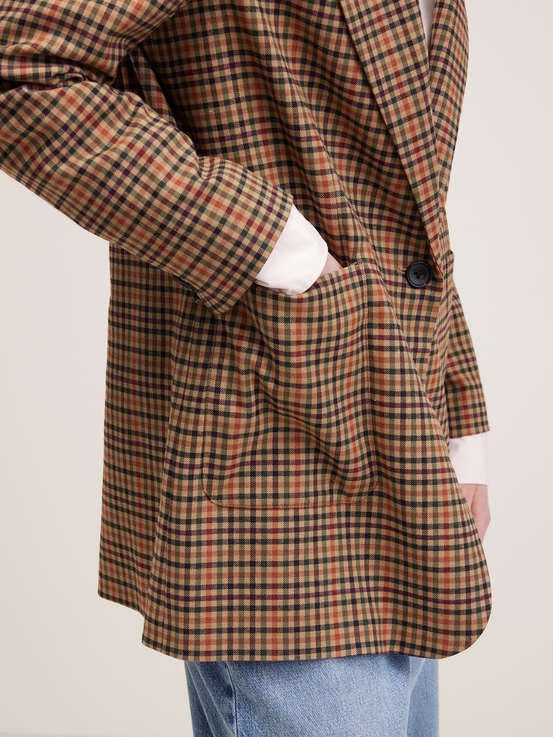 Vittore straight blazer (242 / W / CHECK A)