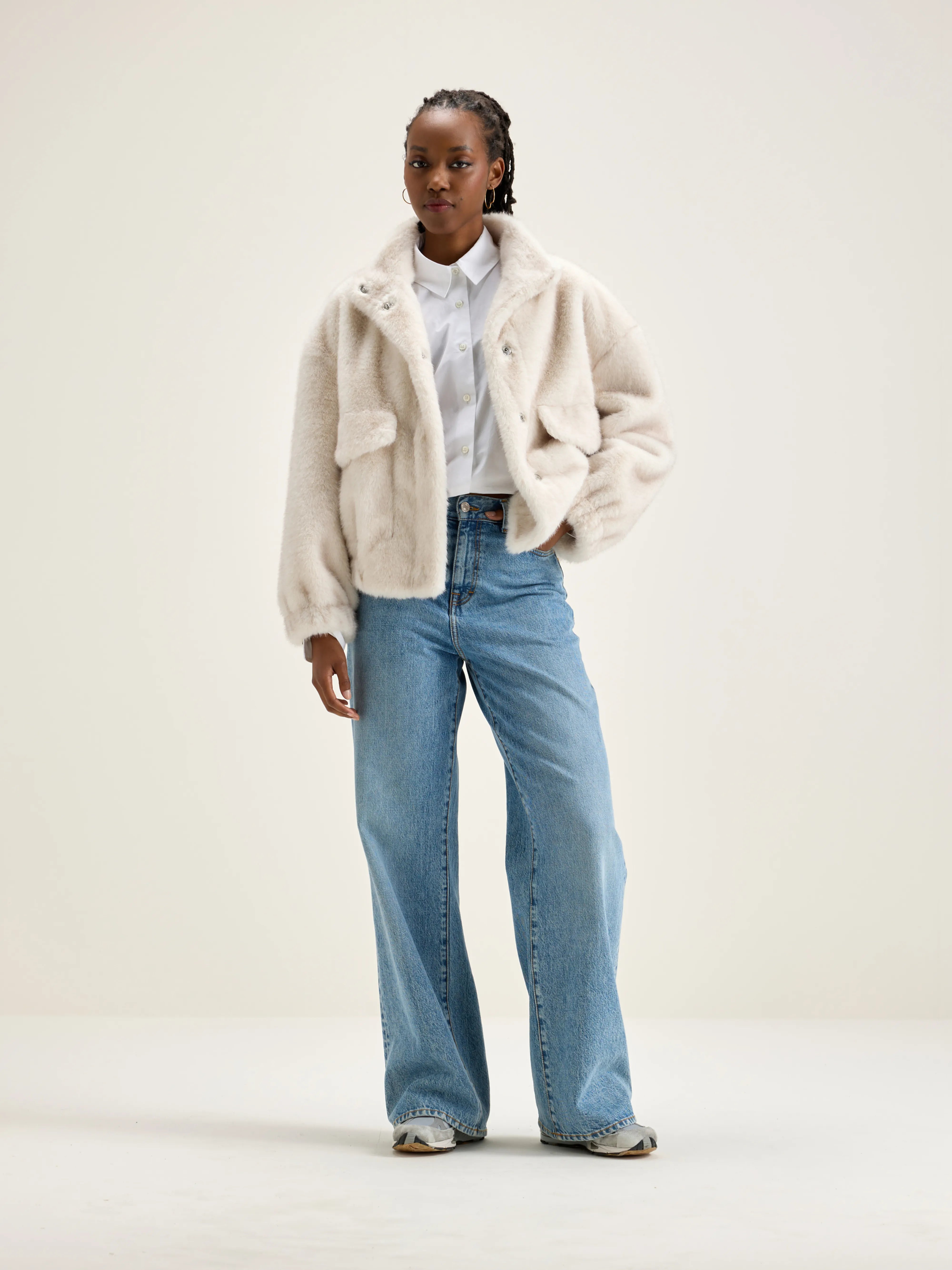 Enora Cropped Jacket - Cream For Women | Bellerose