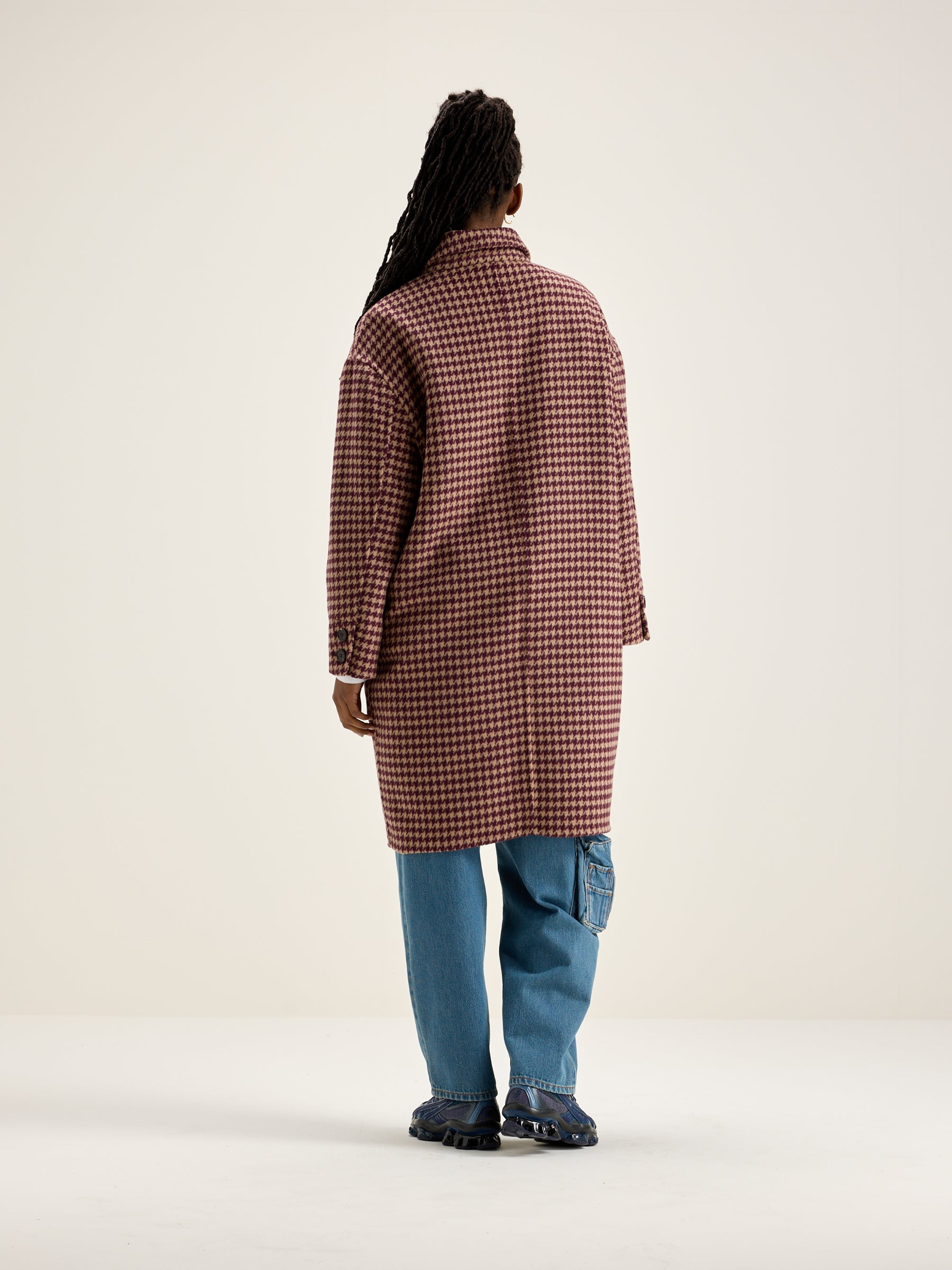 Joanne Classic Coat - Ecume / Lychee For Women | Bellerose