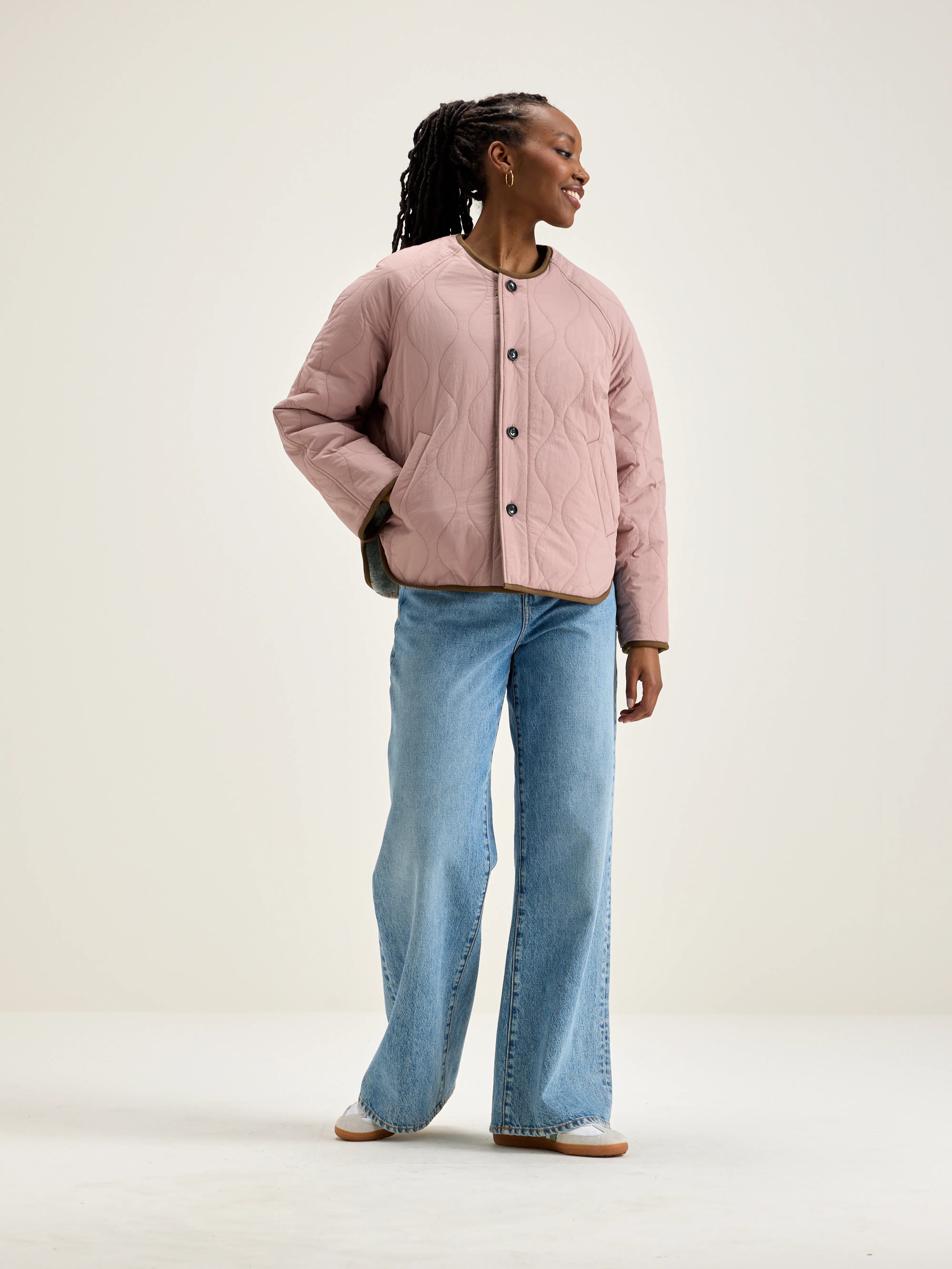 Hari Jacket - Lychee / Winter white For Women | Bellerose