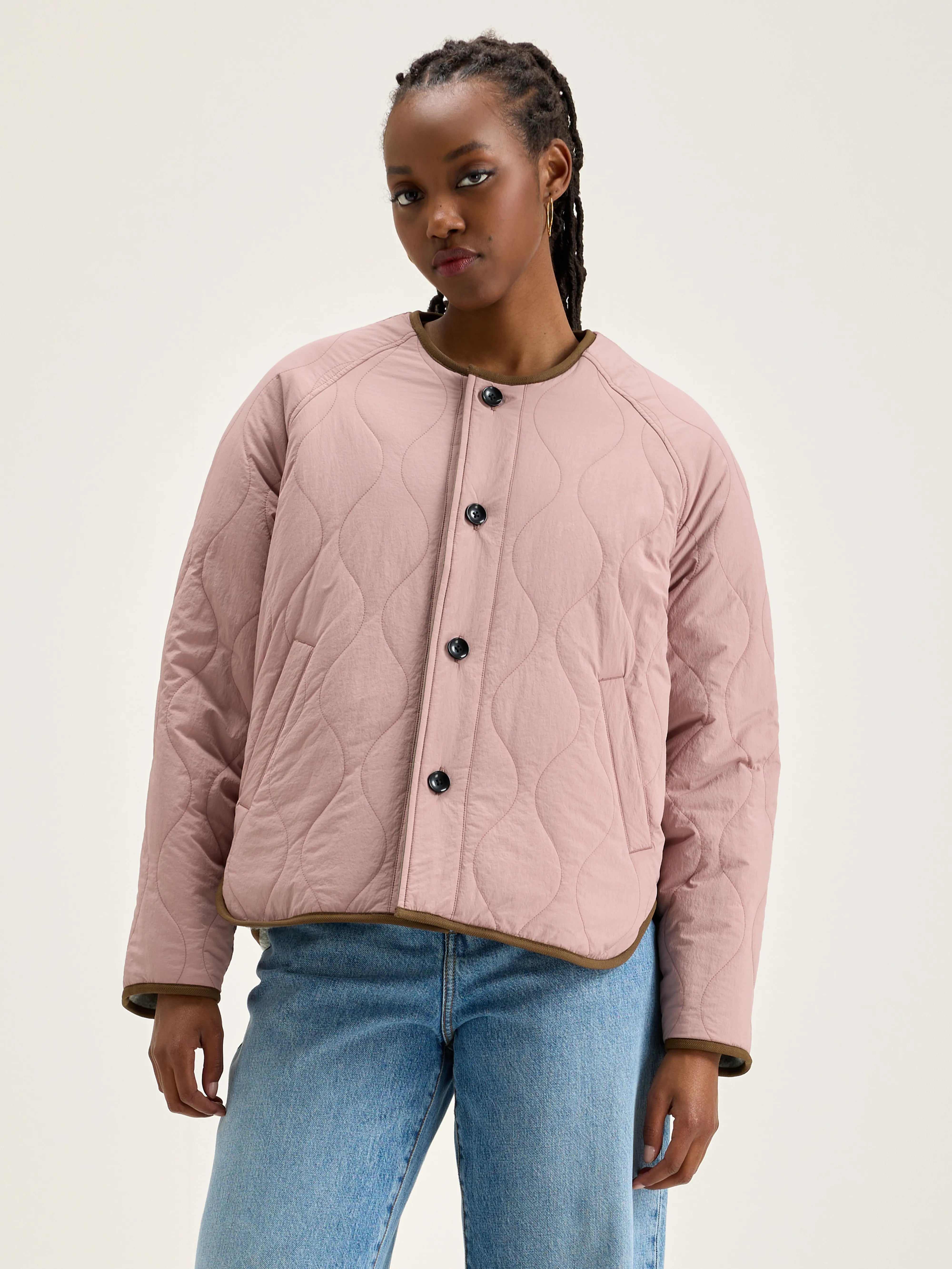 Hari Jacket - Lychee / Winter white For Women | Bellerose