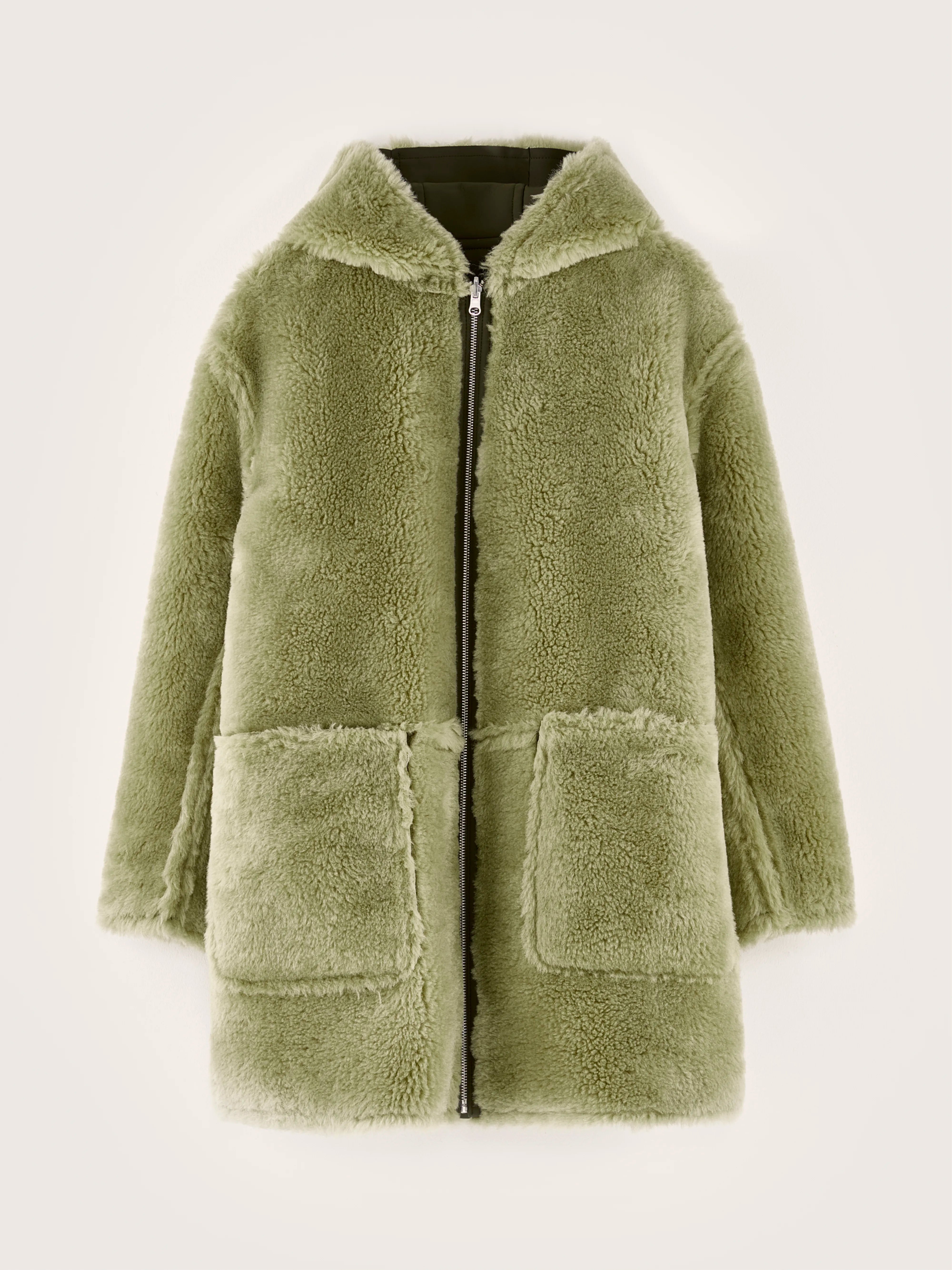 Elodie hooded coat (242 / W / MOSS)