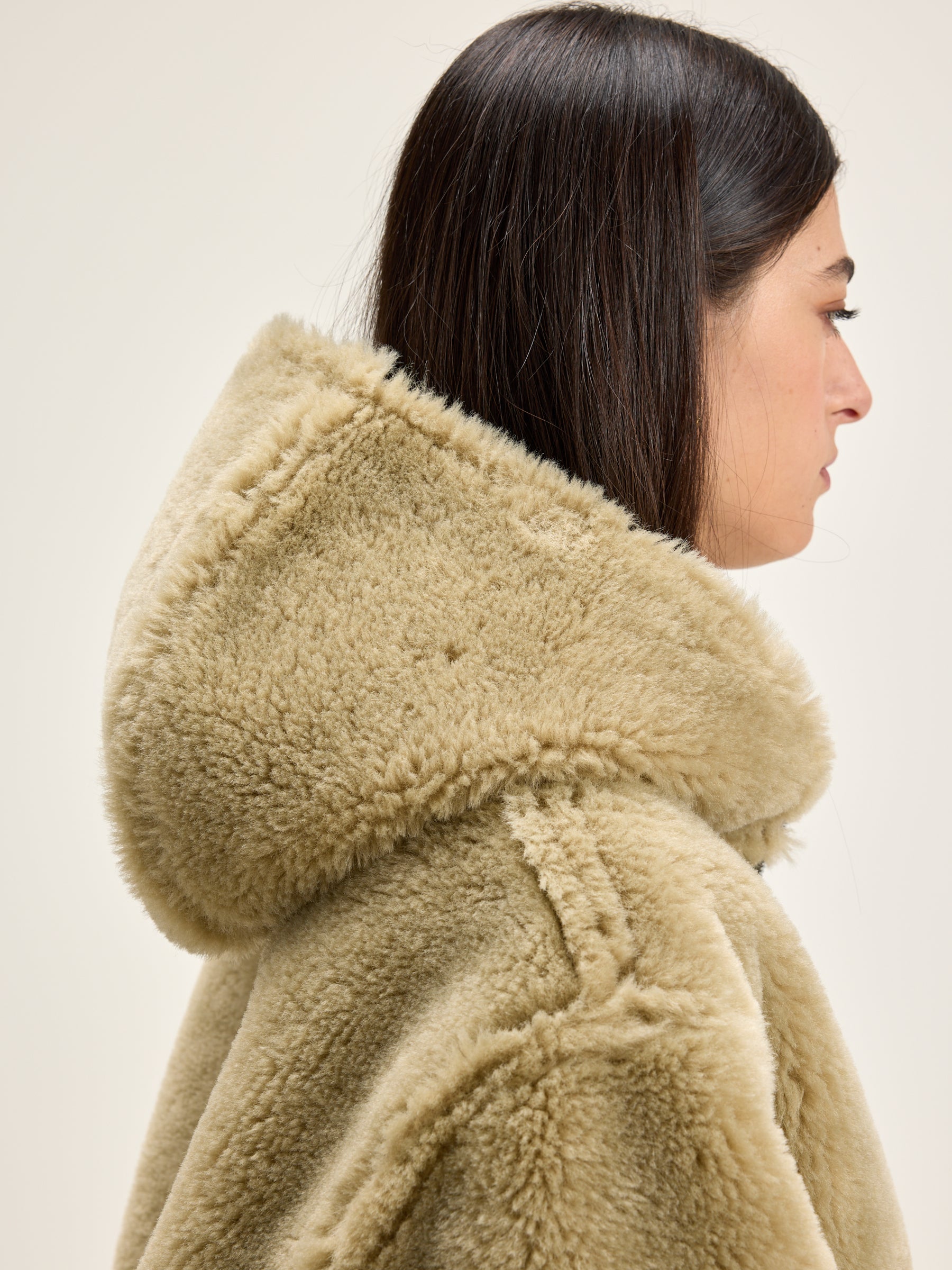 Elodie Hooded Coat - Moss For Women | Bellerose