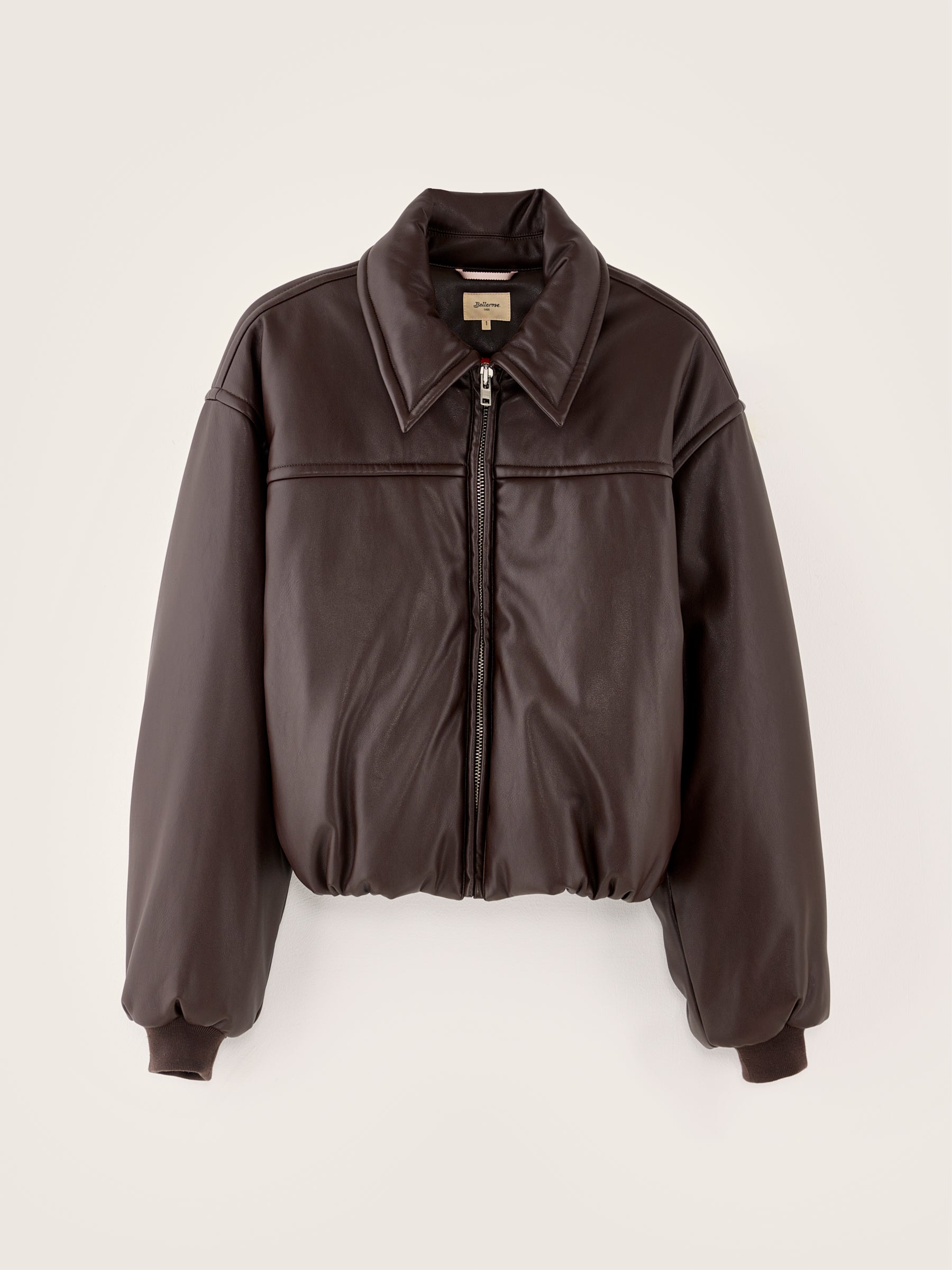 Jacky faux leather bomber (242 / W / EBENE)