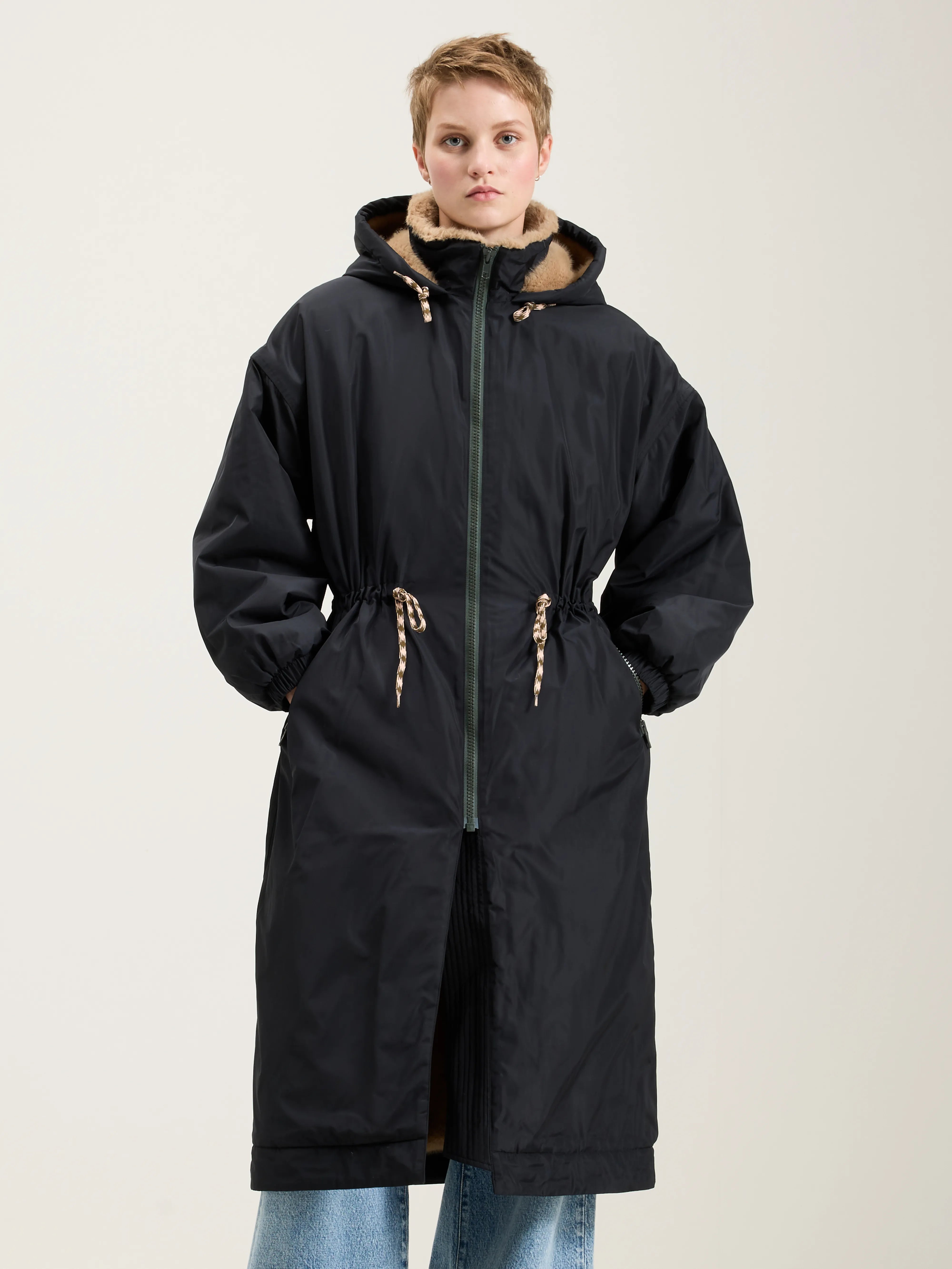 Parka Longue Hosfo - Navy Pour Femme | Bellerose