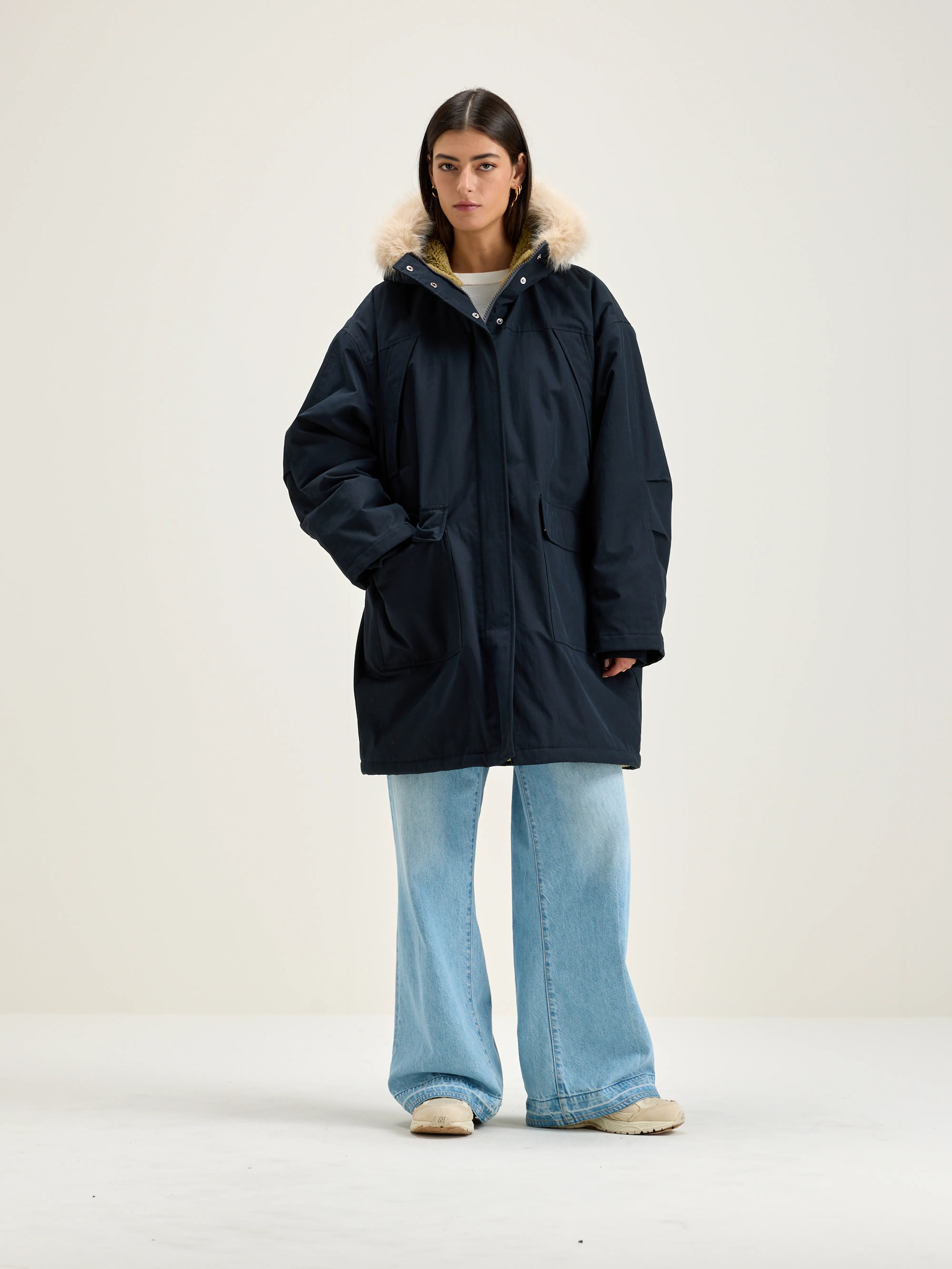 Hoggar Duffle Parka - Navy For Women | Bellerose