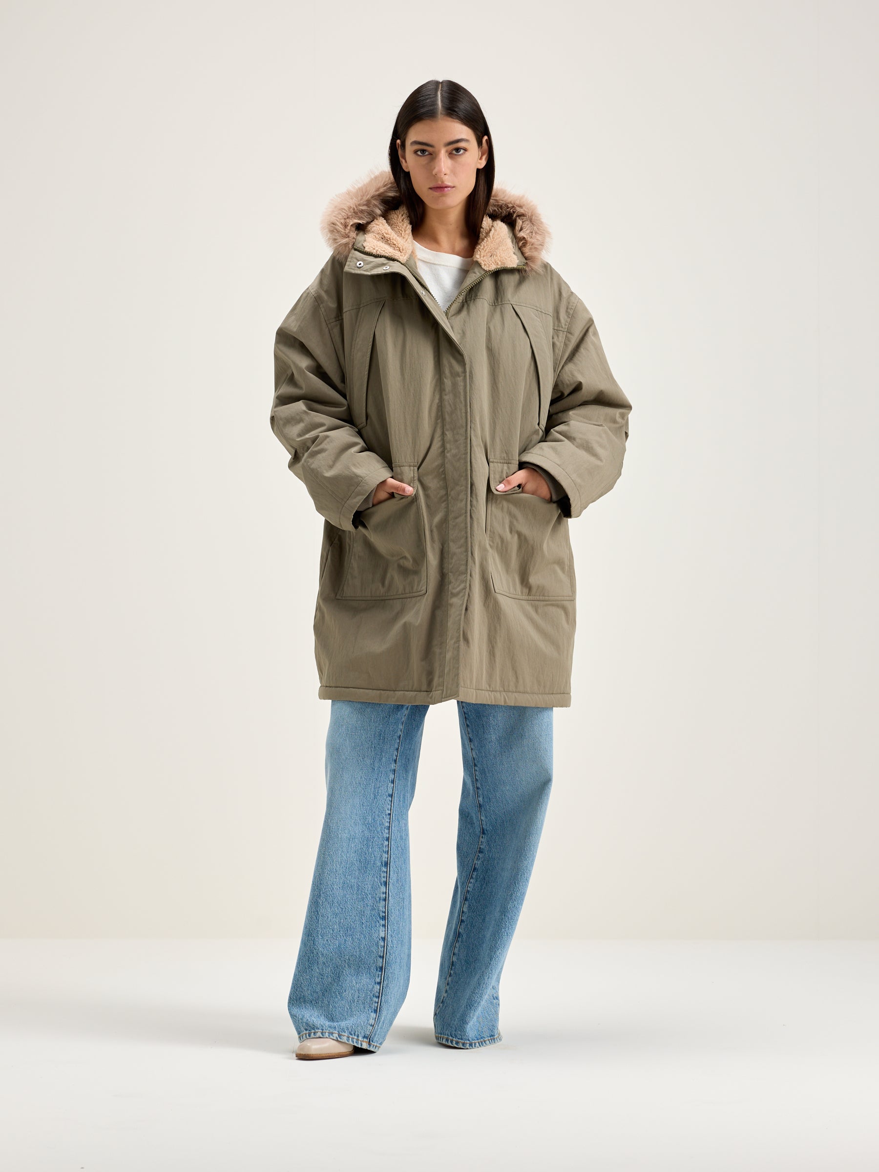 Hoggar Duffle Parka - Dust For Women | Bellerose