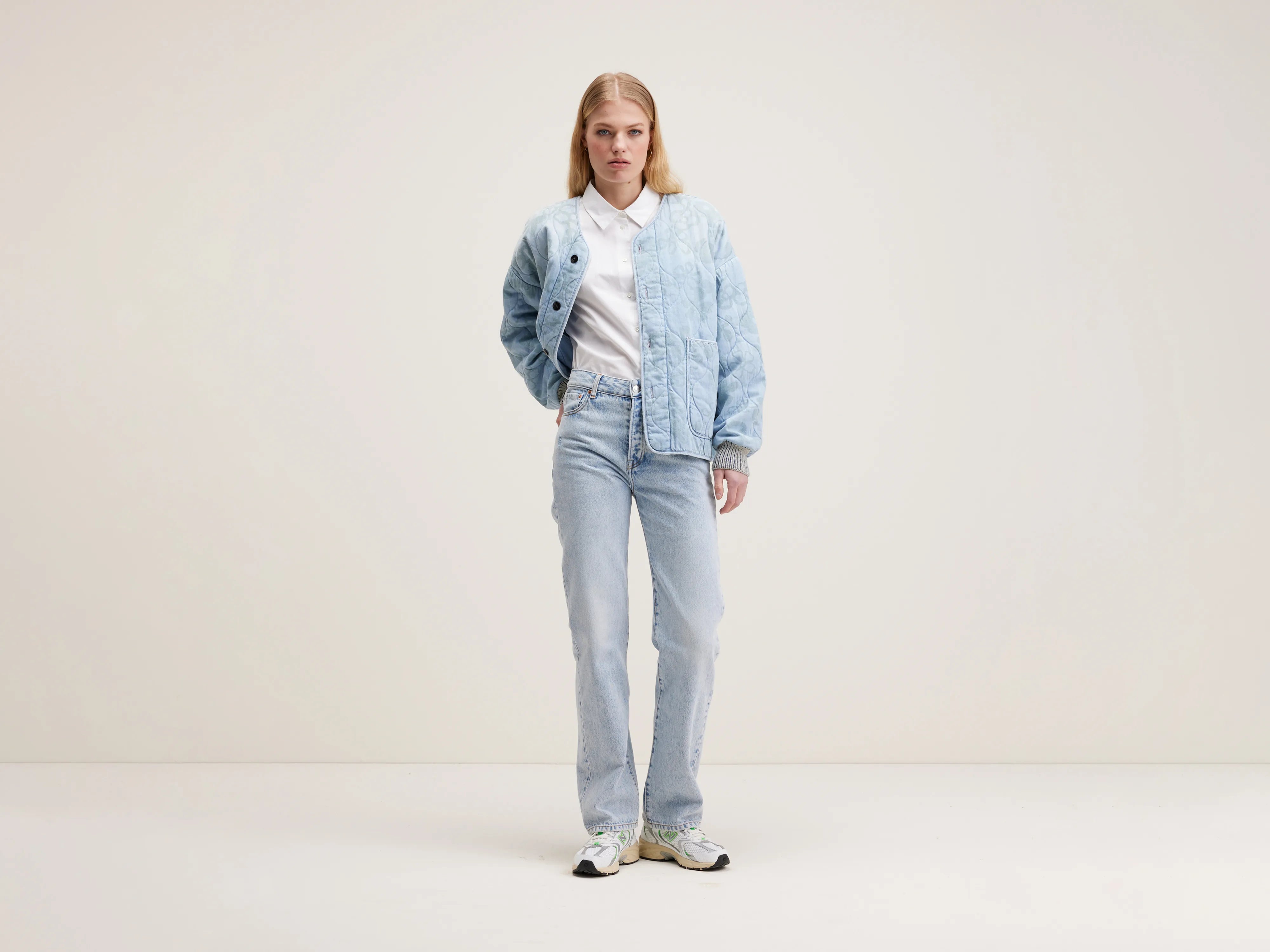 Koala liner-style jas (242 / W / BLUE BLEACH)