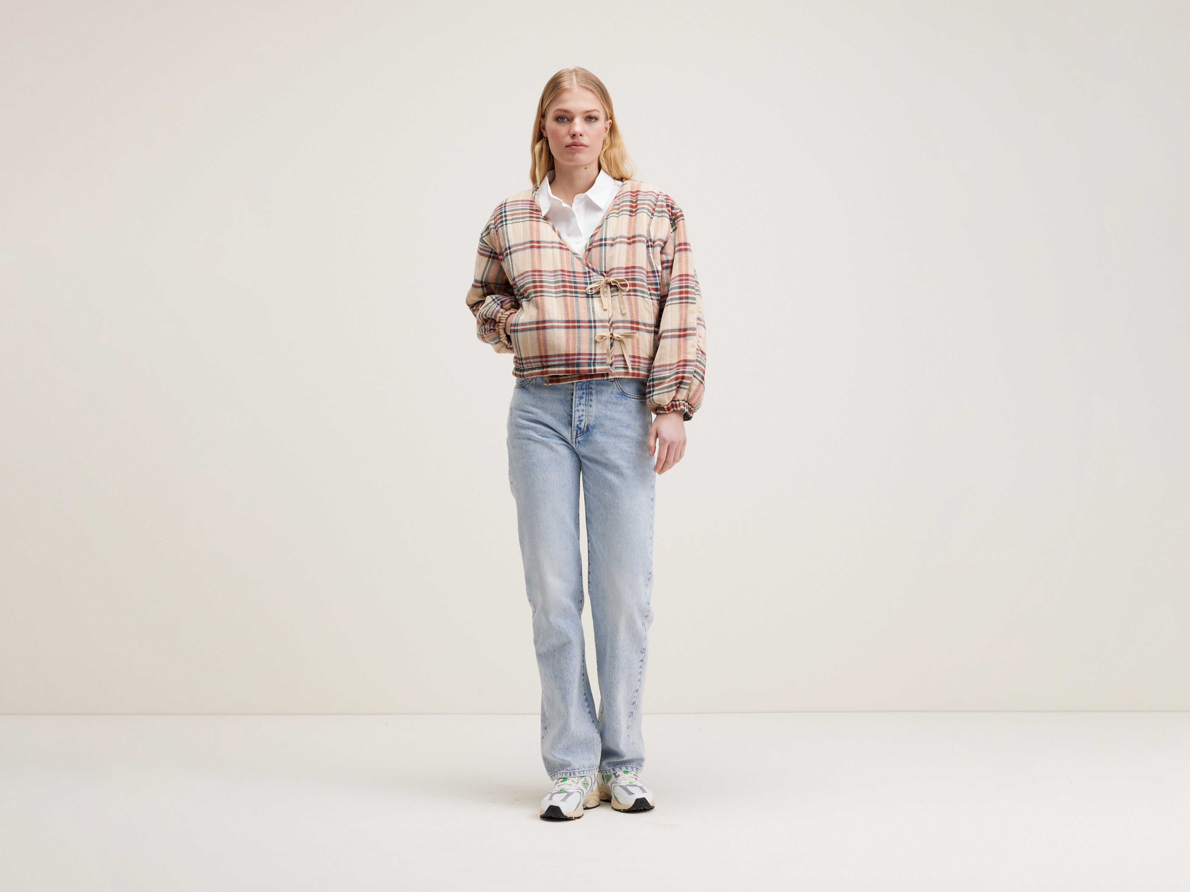 Denver kimono-style overshirt (242 / W / CHECK A)