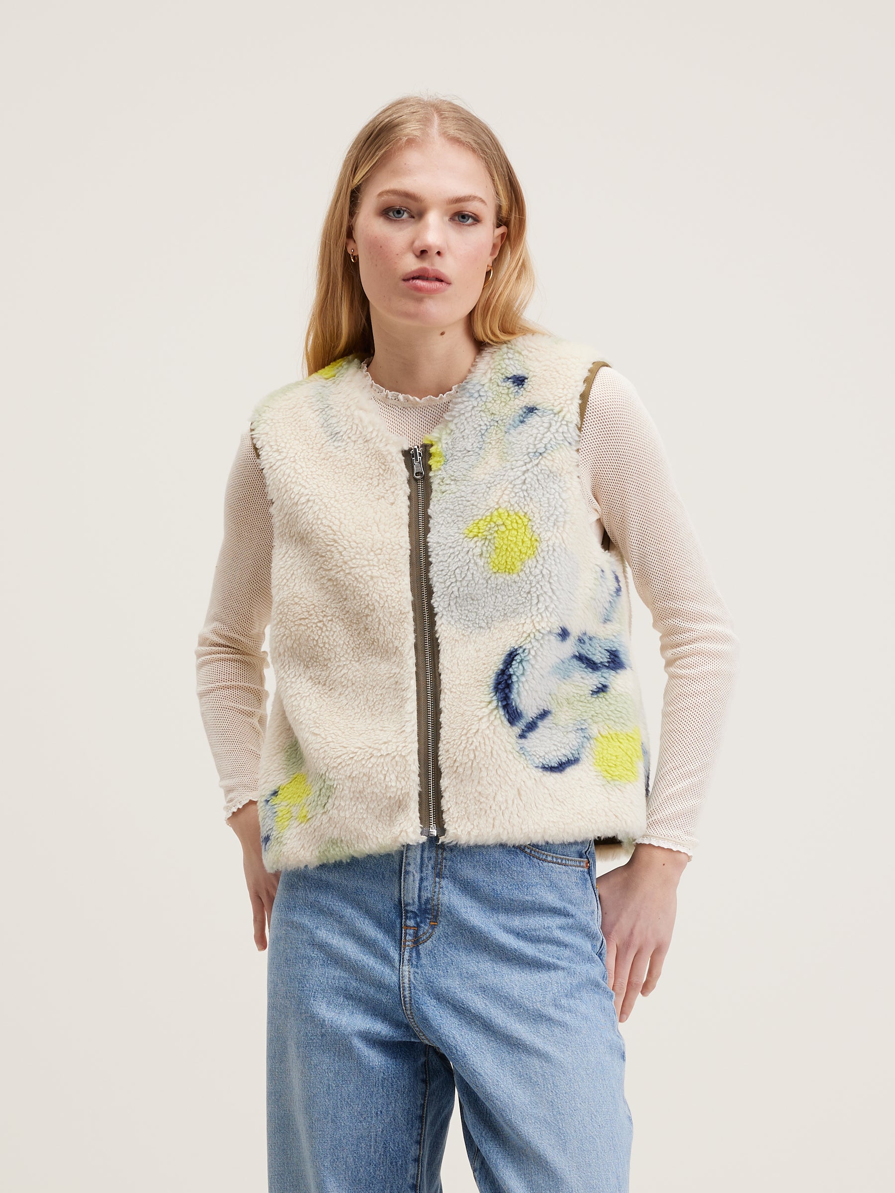 Hess Sleeveless Jacket - Military For Women | Bellerose