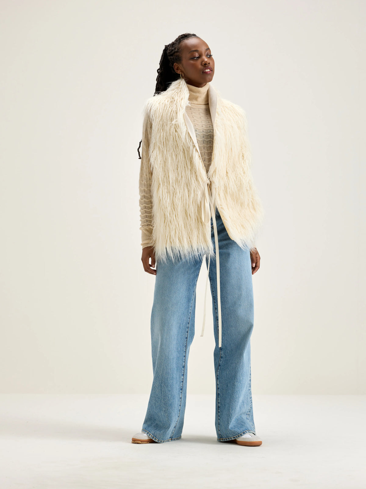 Jaden Sleeveless Vest - Cream Für Damen | Bellerose
