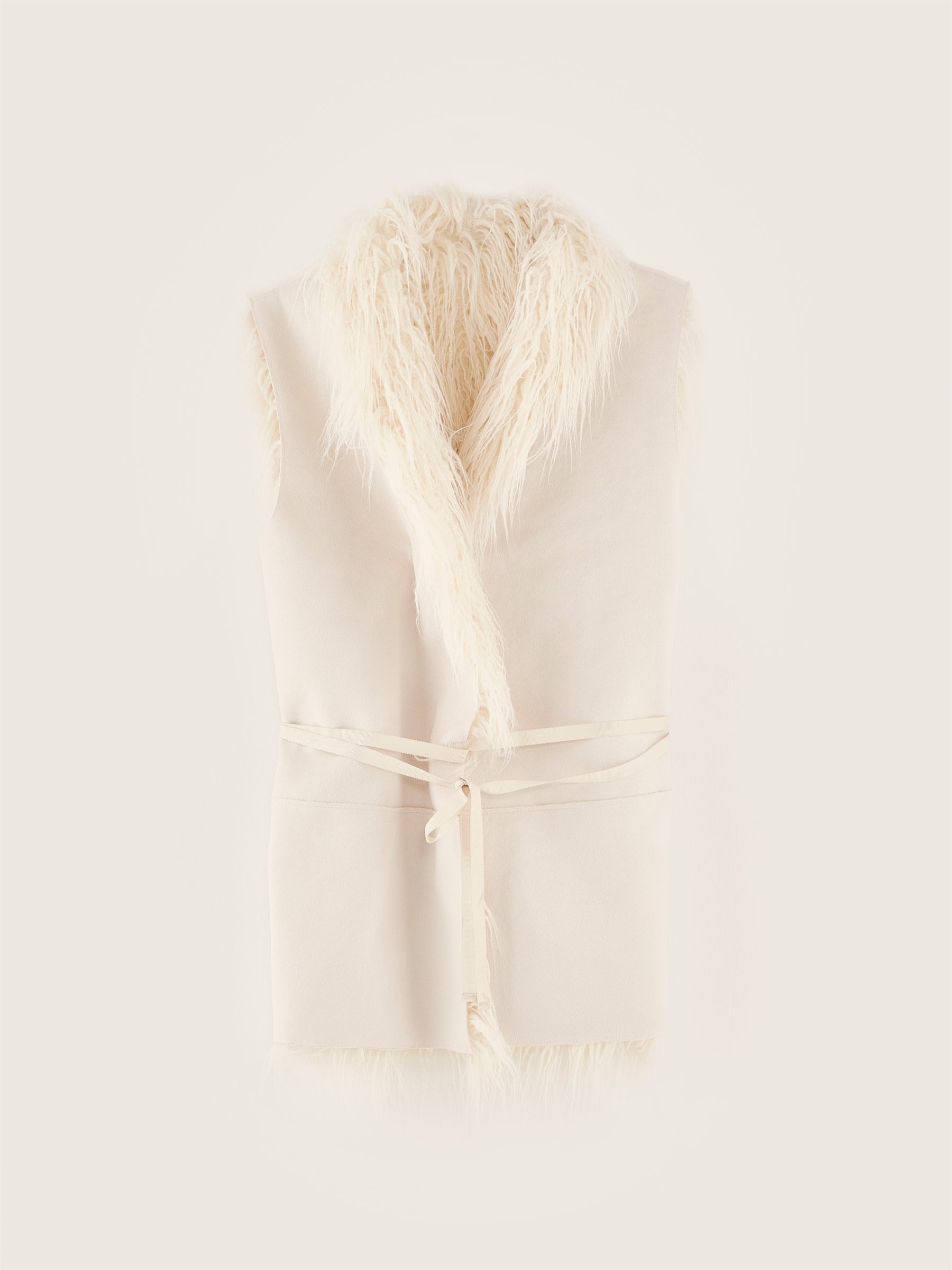 Jaden sleeveless vest (242 / W / CREAM)