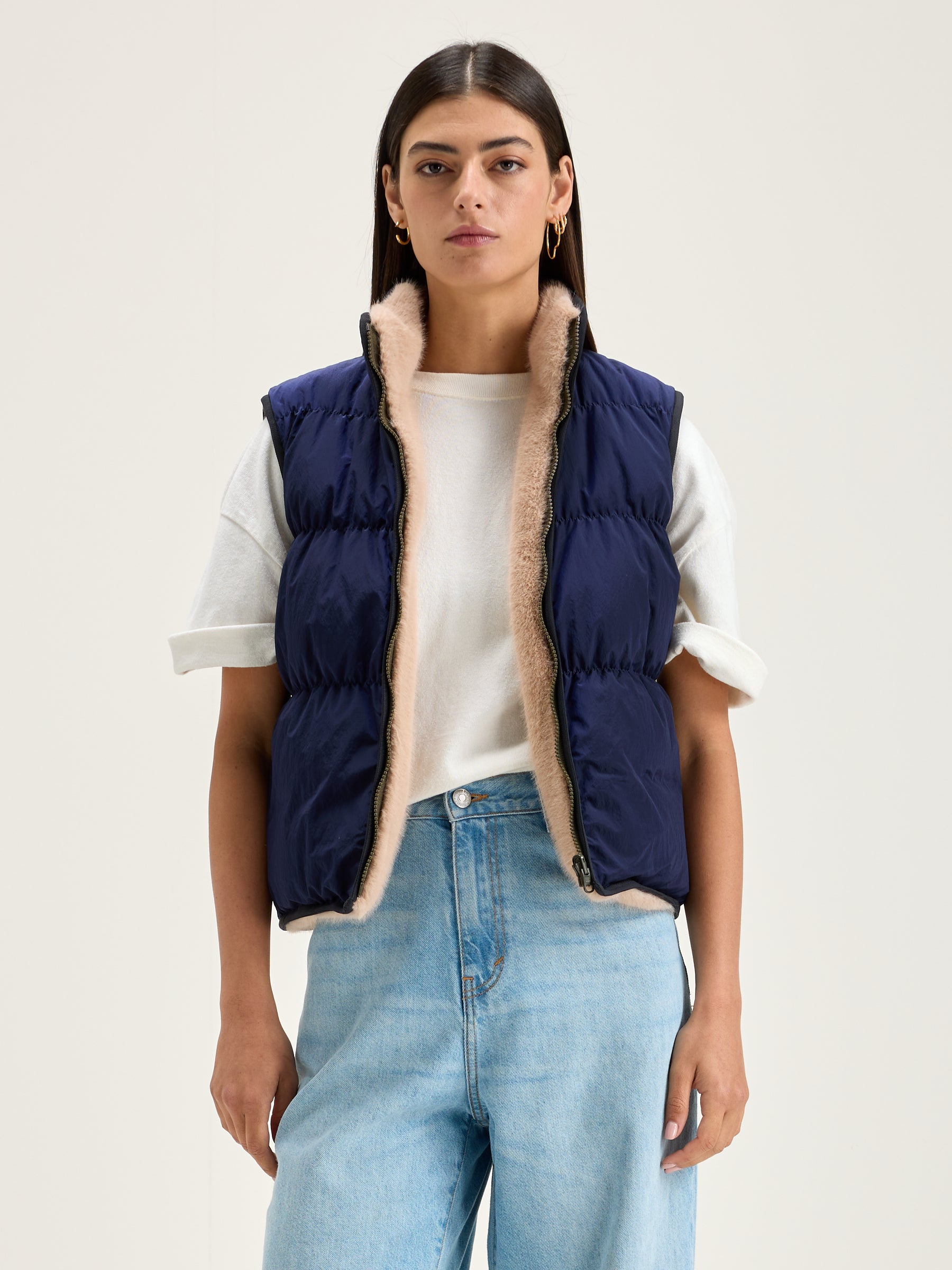 Hansel Zip-up Jacket - Naval For Women | Bellerose