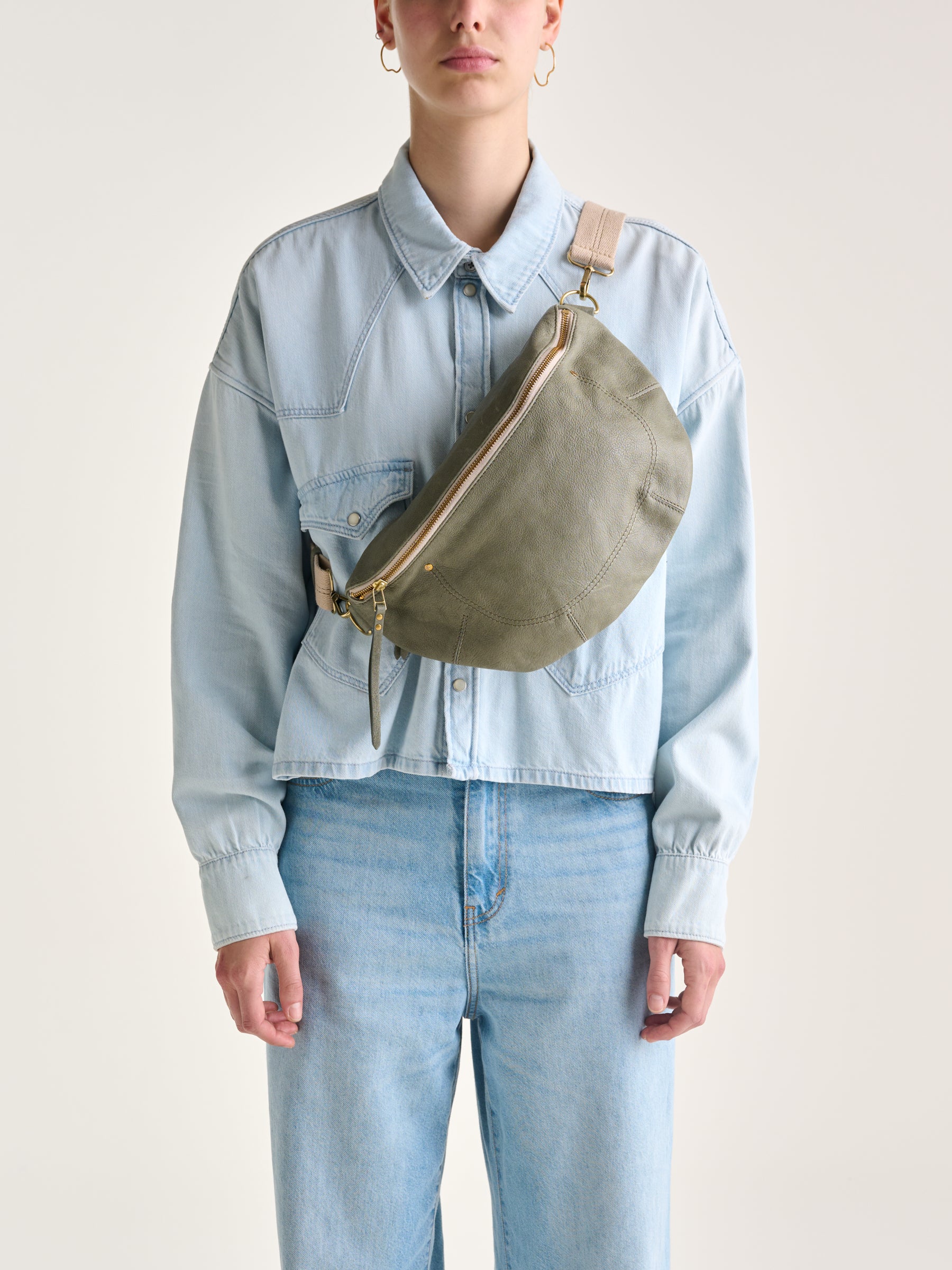 Souply Sling Bag - Dusty olive For Women | Bellerose