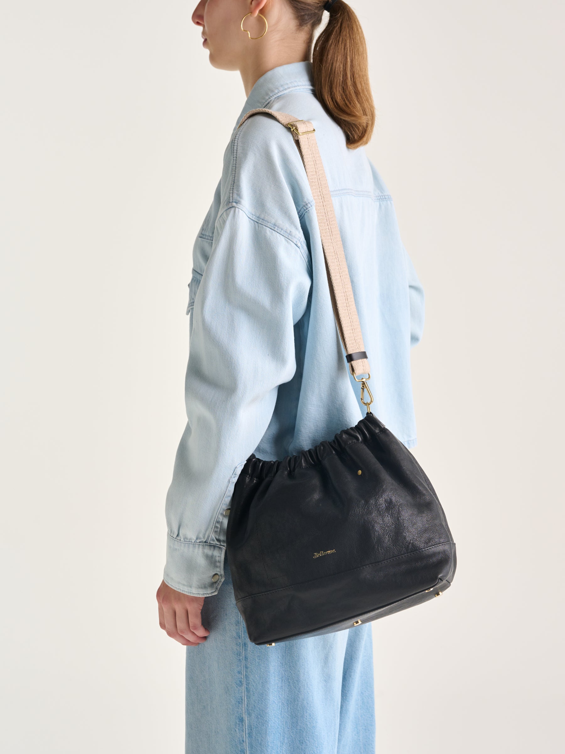 Soblan Bucket Bag - Black For Women | Bellerose