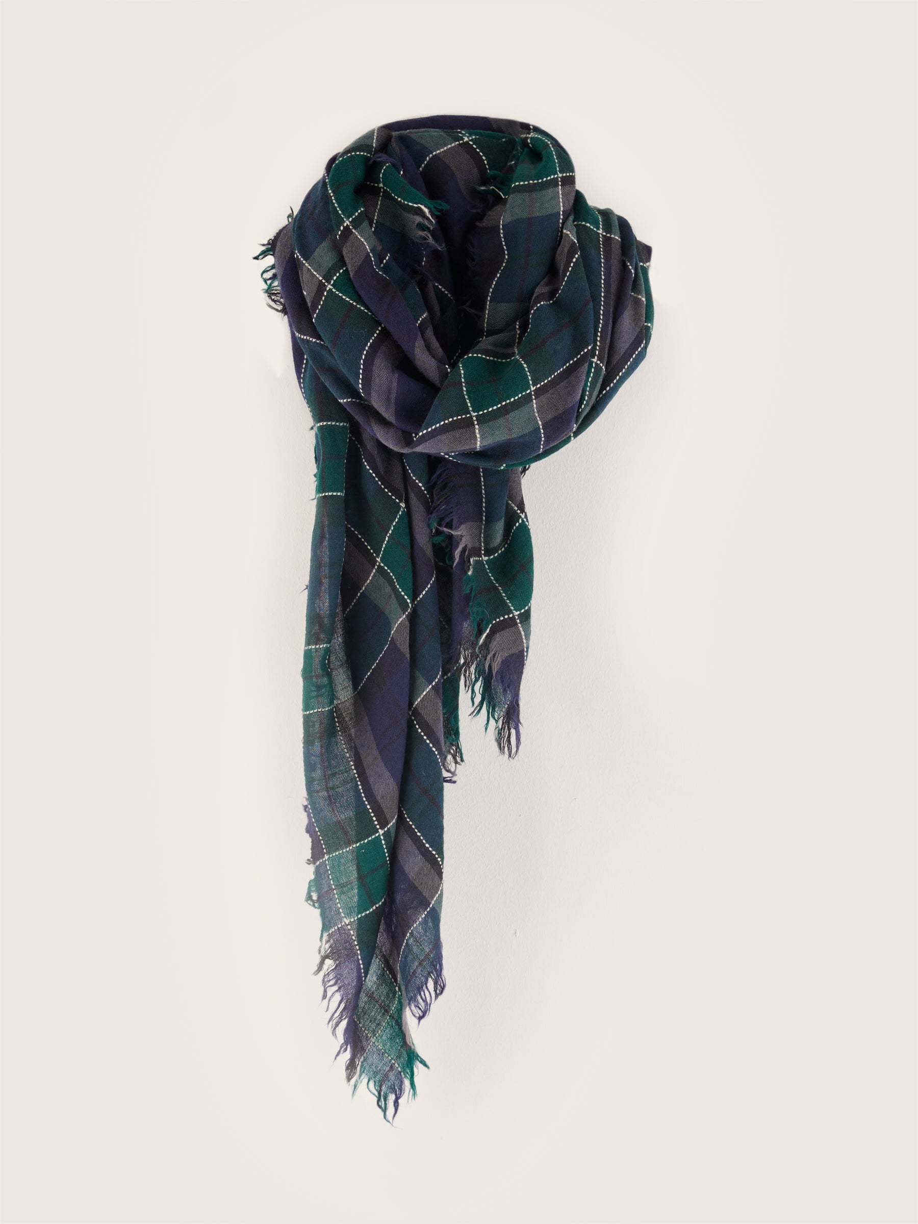 Soli Weaved Scarf - Gardenia / Naval For Women | Bellerose