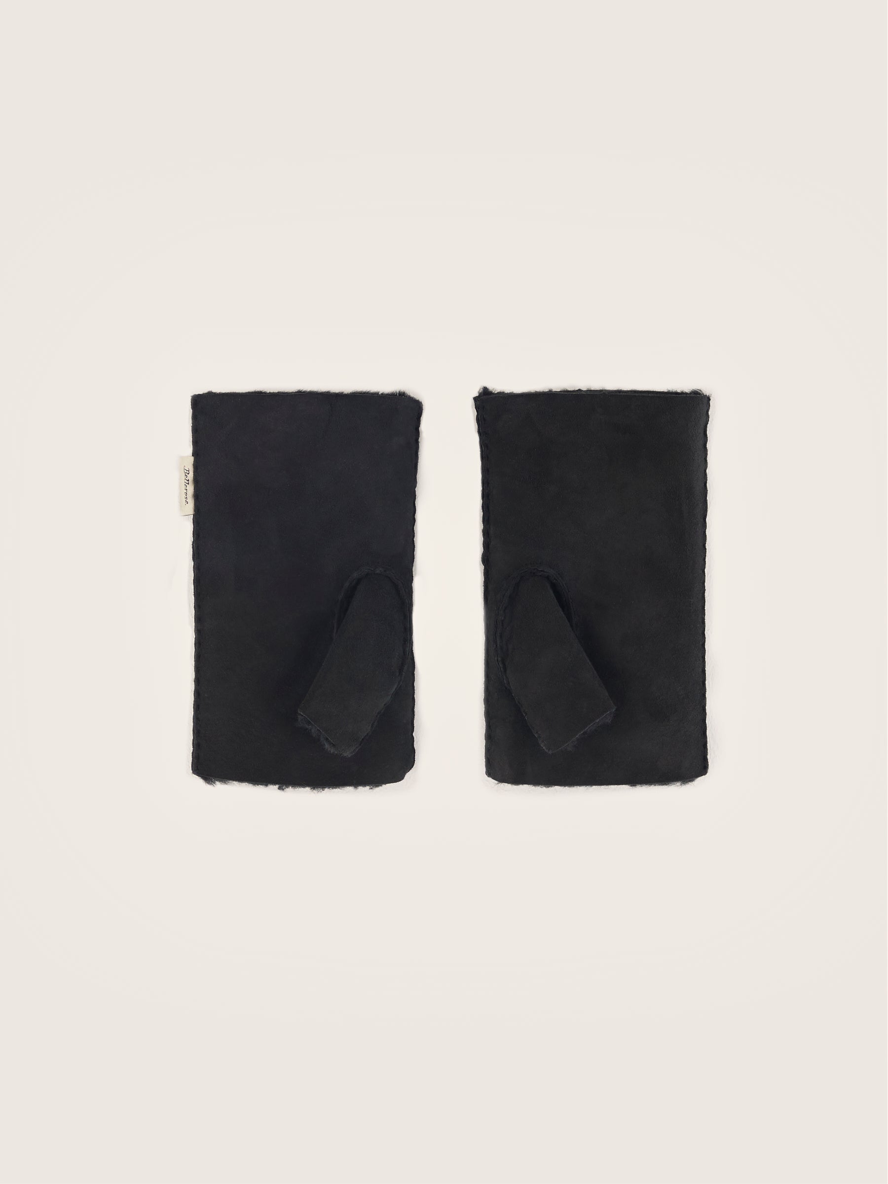 Gants En Cuir Manhok - Black Pour Femme | Bellerose