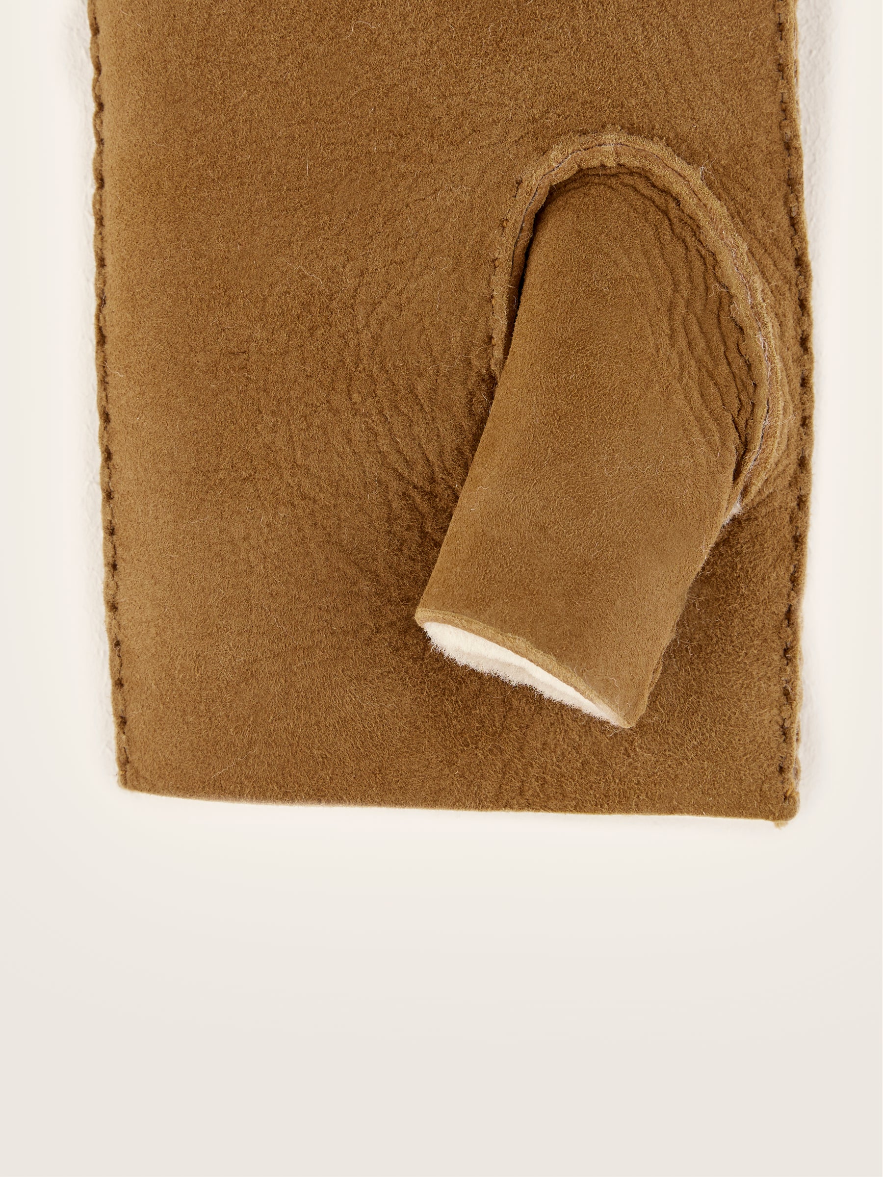 Manhok Leather Gloves - Cognac For Women | Bellerose