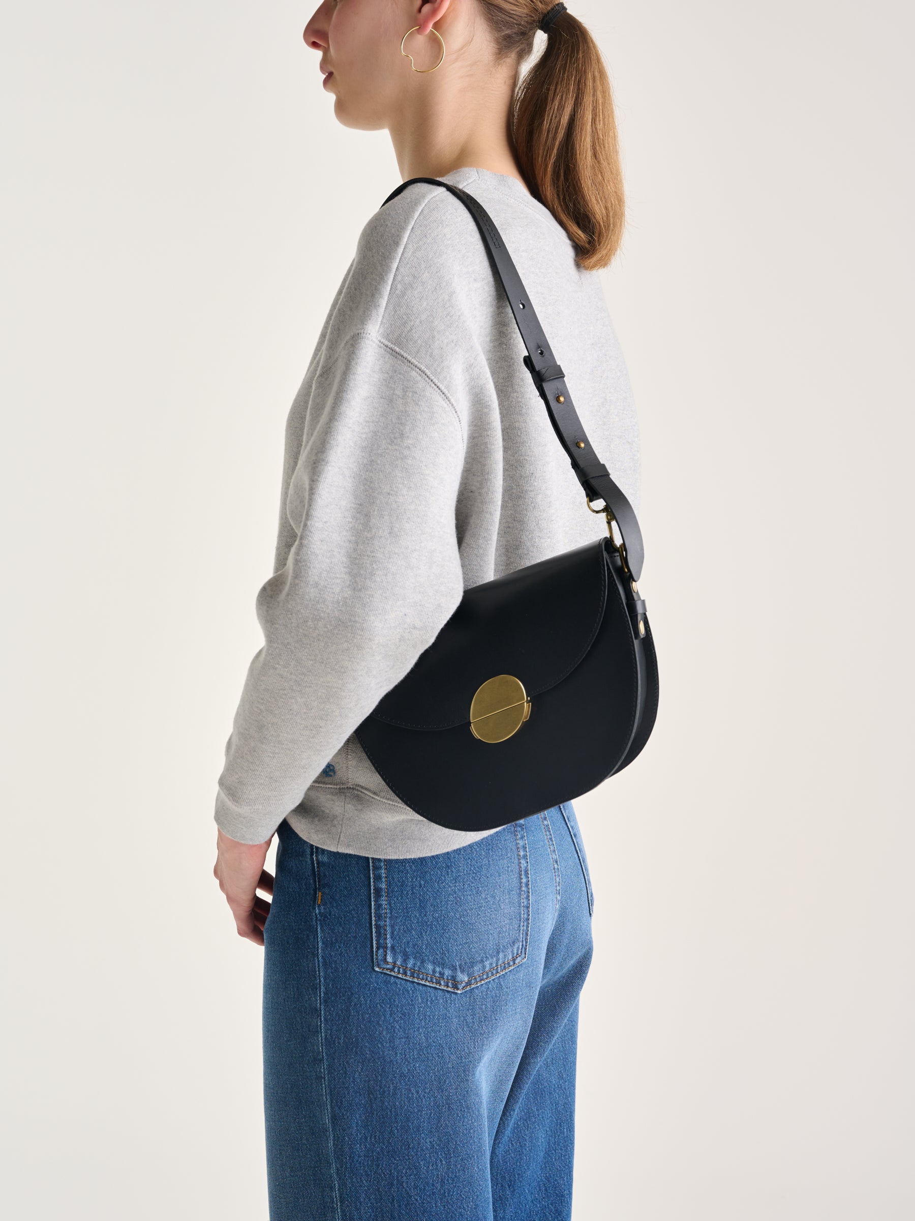 Sac À Bandoulière Sico - Black Pour Femme | Bellerose